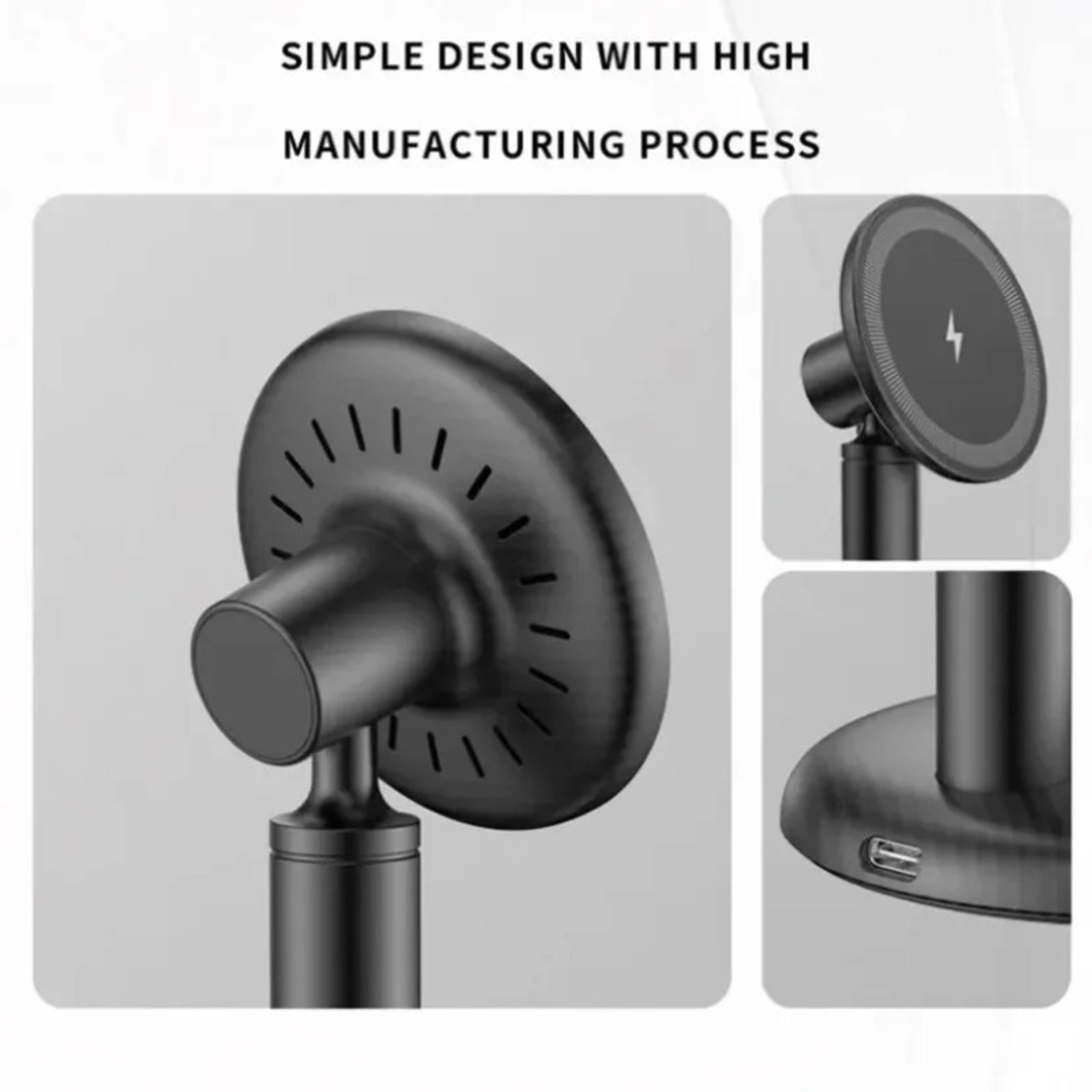 MagSafe Wireless Charging Stand With Rotating Magnetic Phone Holder 5