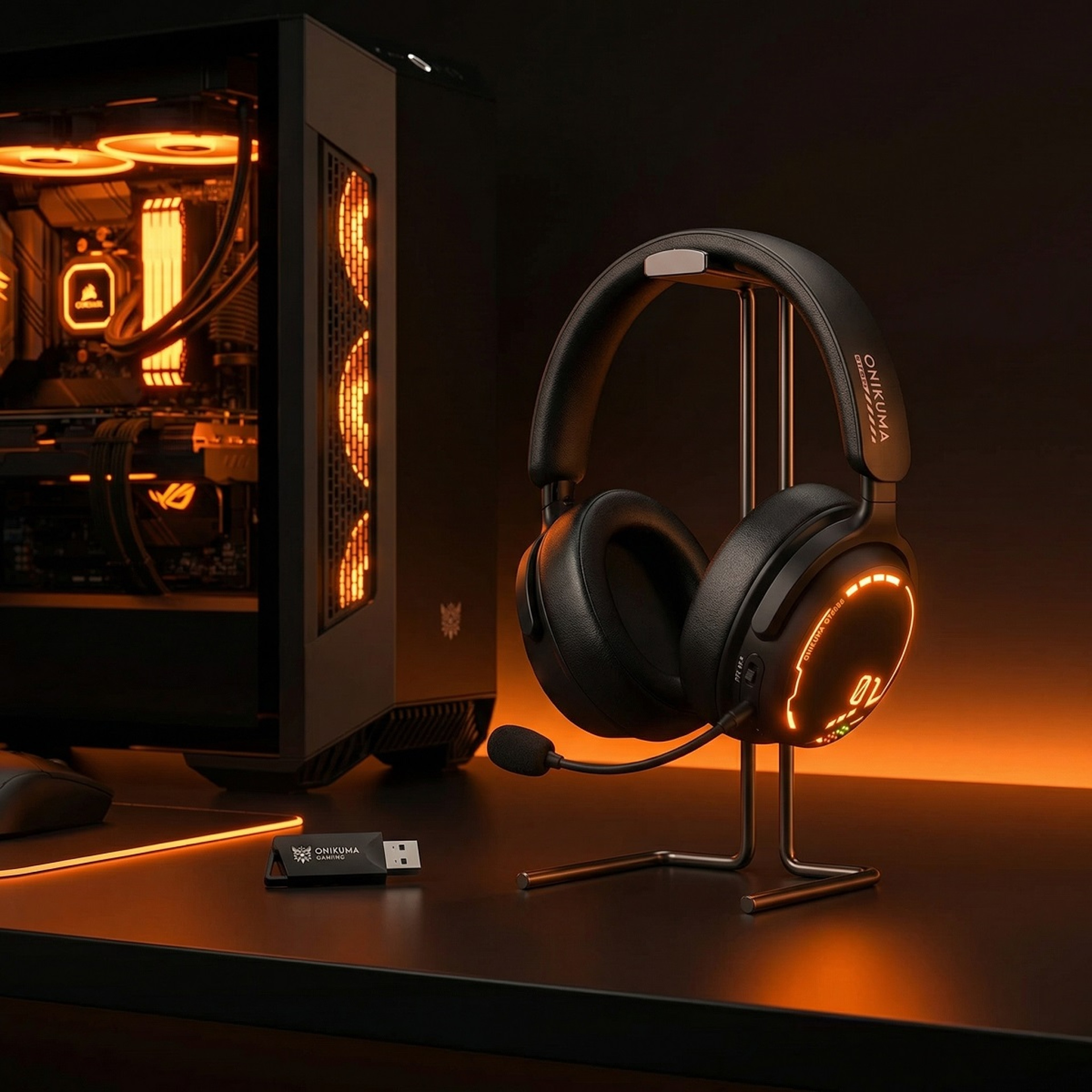 Wireless Gaming Headset With Mic Bluetooth Wired For  Mobile 5