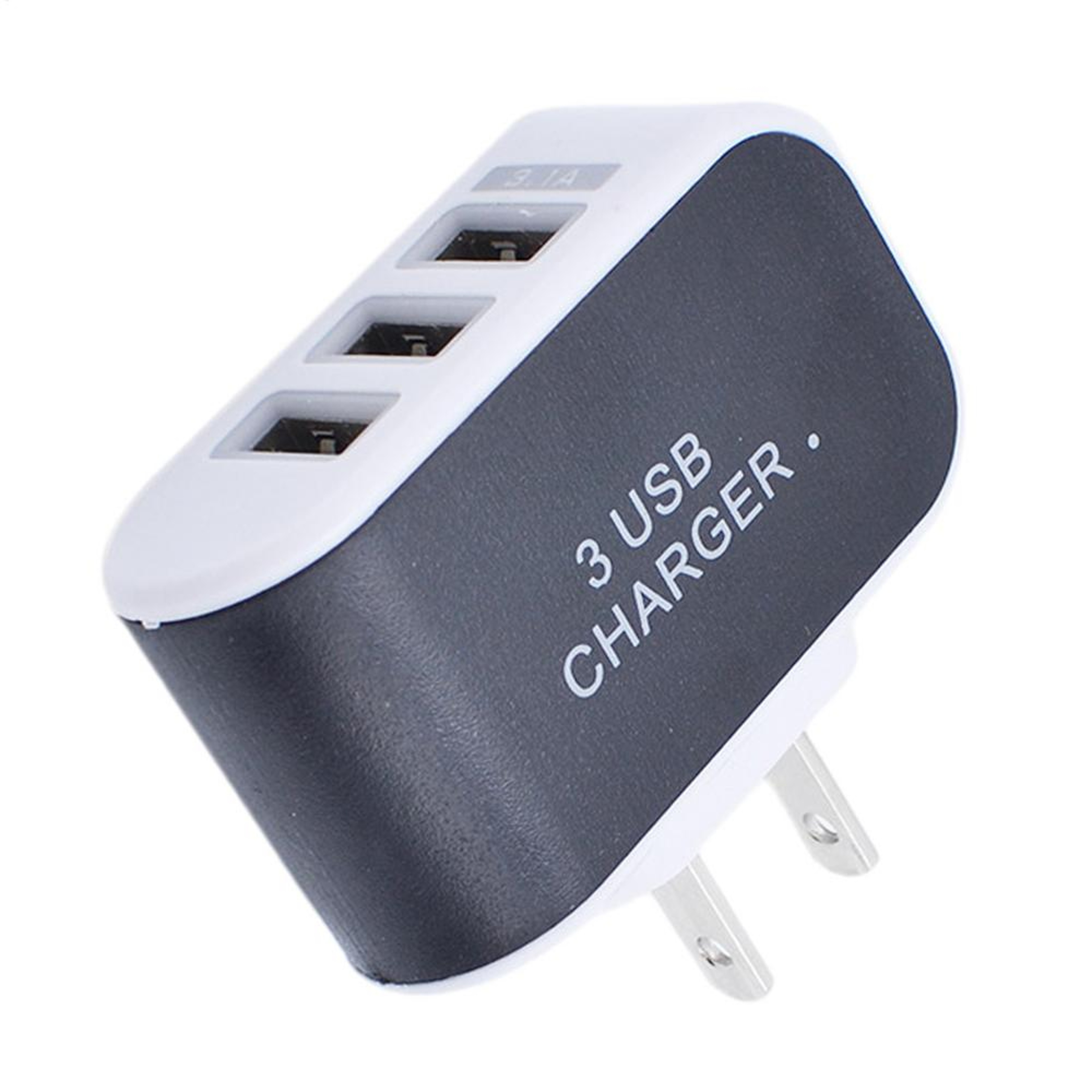 Smart 3 Port USB Charger Block Compact Multi Port USB Charging Adapter 1