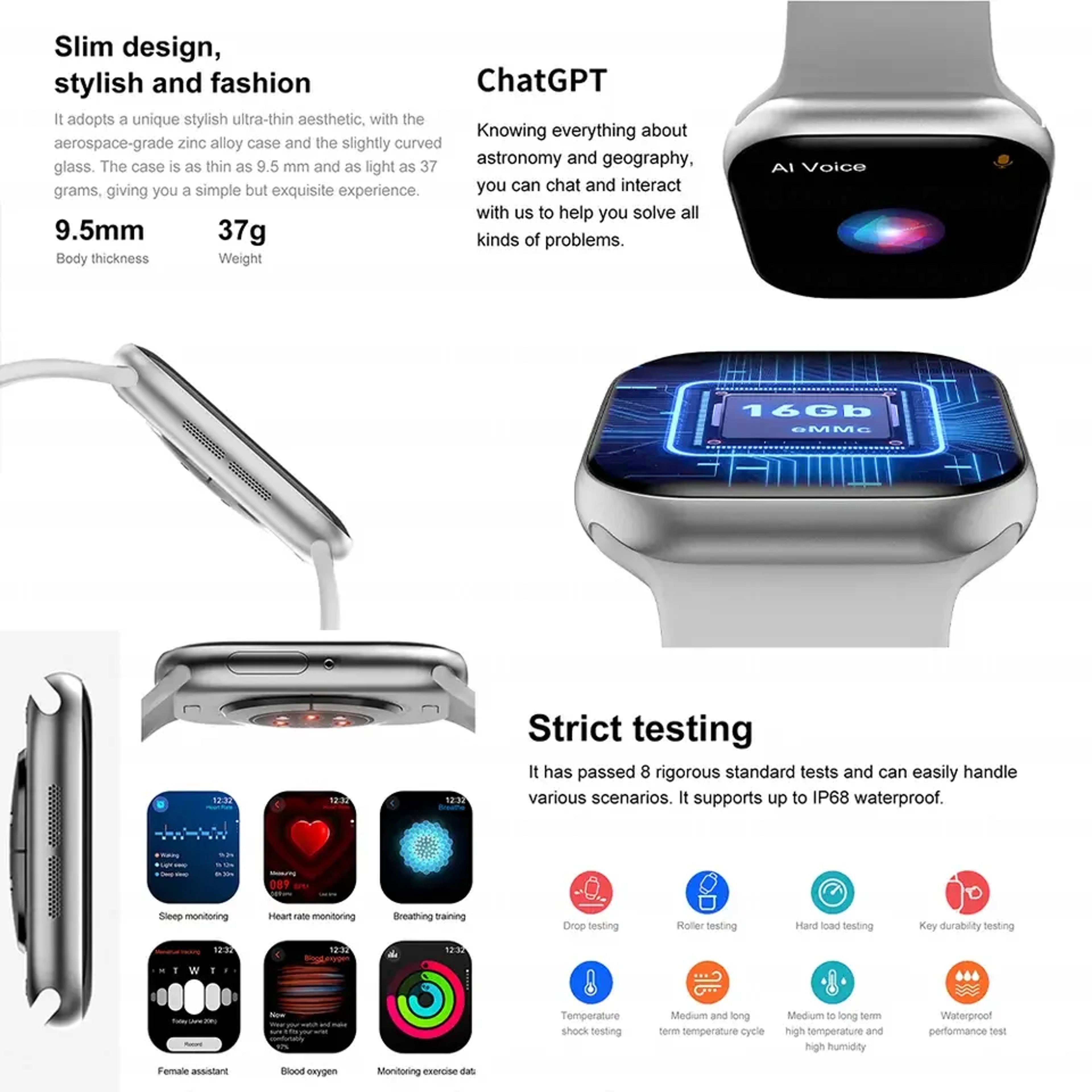 Smart Watch With Bluetooth Calling NFC And Music For Android  IPhone 3