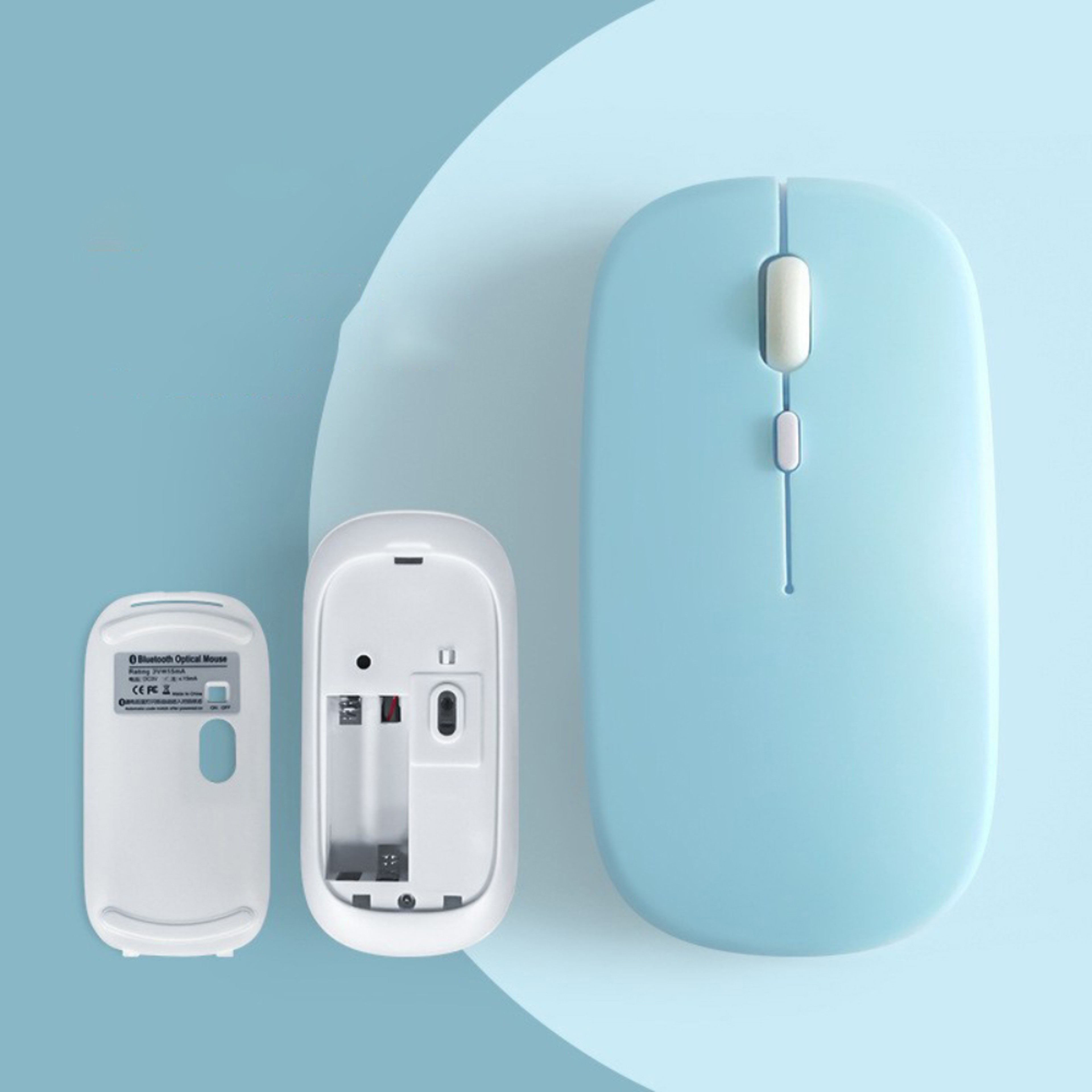Bluetooth Wireless Mouse Silent Portable Computer Mouse For Laptop Tablet  Office Gaming 0