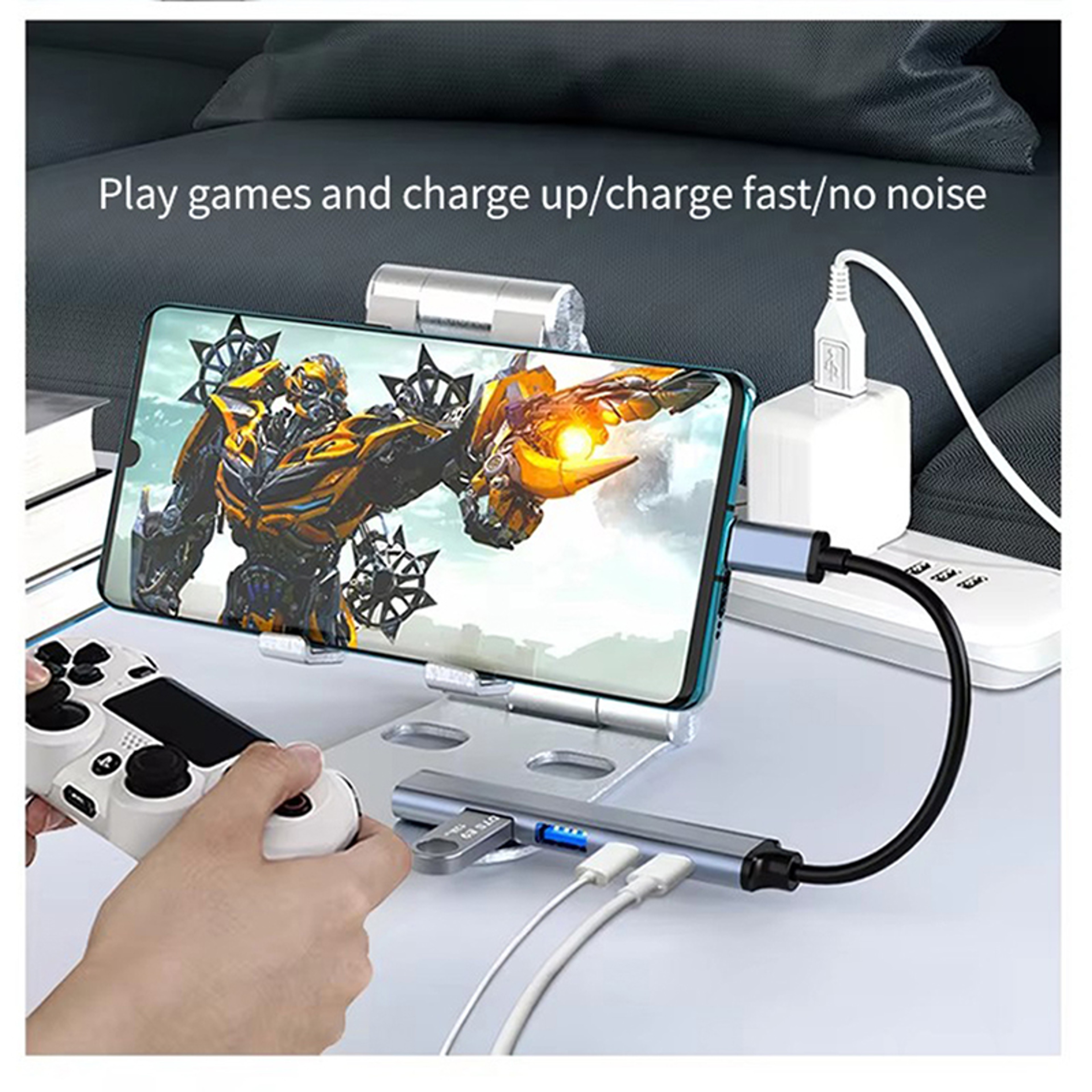 USB C Hub With PD Fast Charging USB Docking Station For MacBook Pro Mac Mini Laptop 3