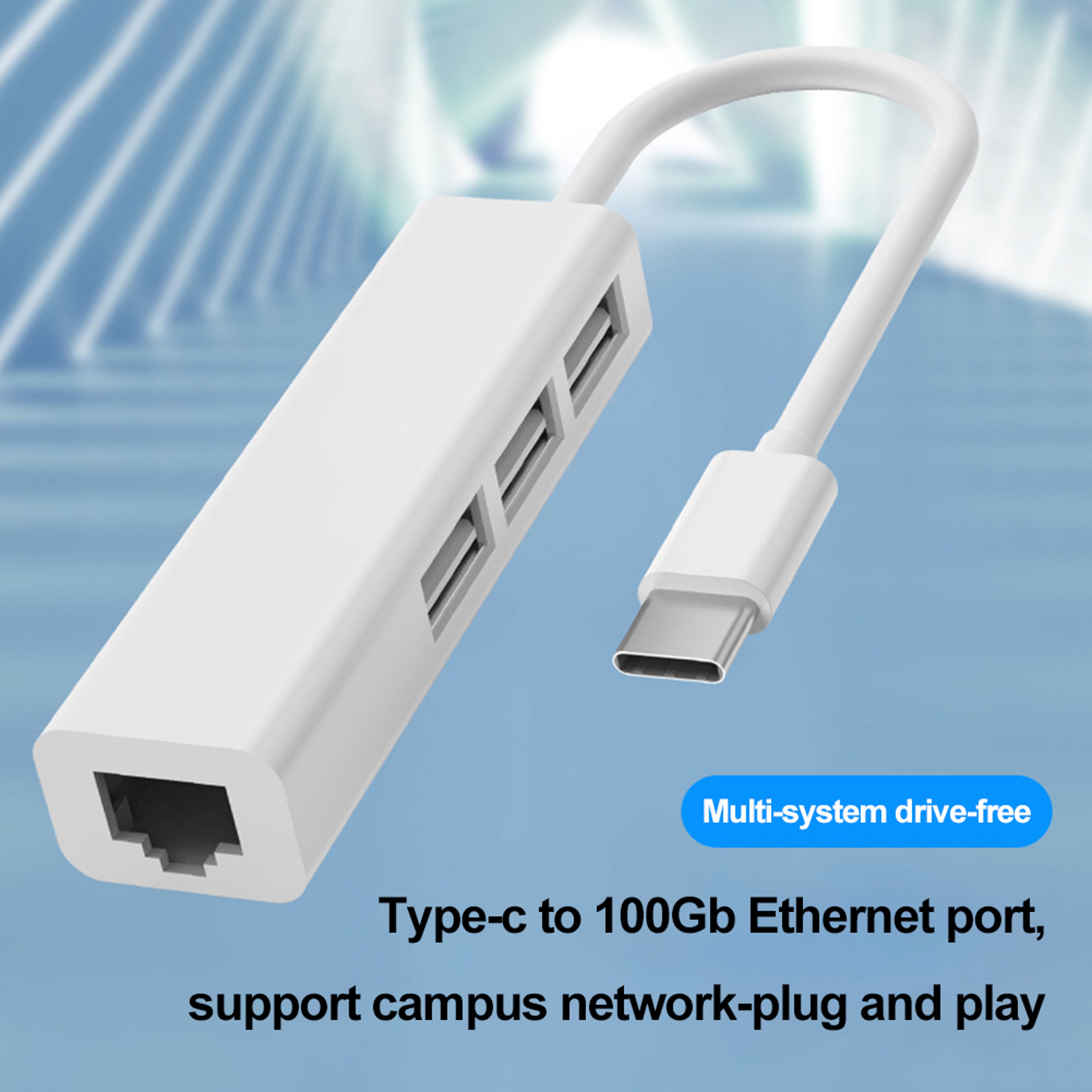 USB C Docking Station Hub With Ethernet USB Ports And Type C Adapter 3