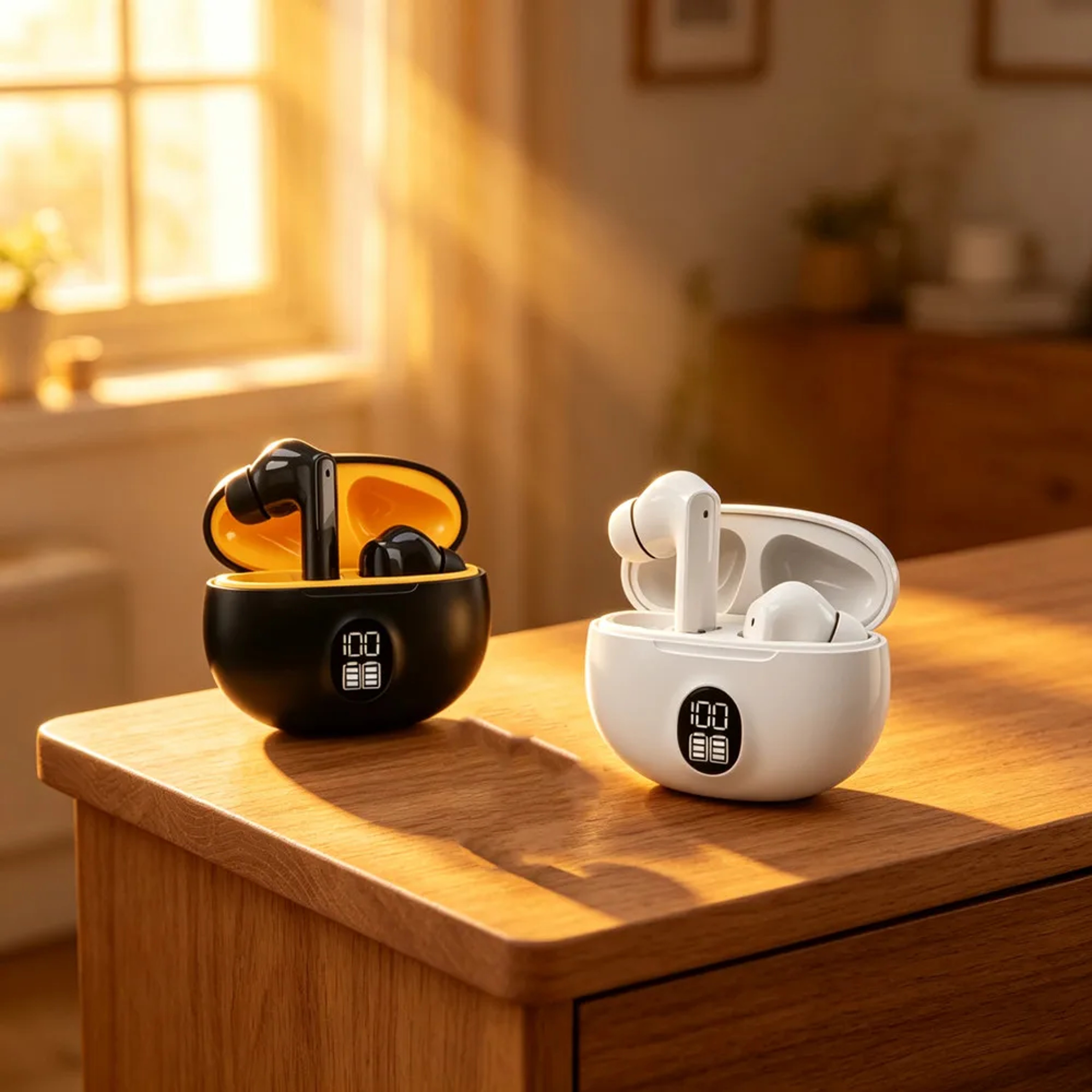 TWS Wireless Earbuds Bluetooth Gaming Headphones with Noise Reduction Microphone and HiFi Bass – view 1