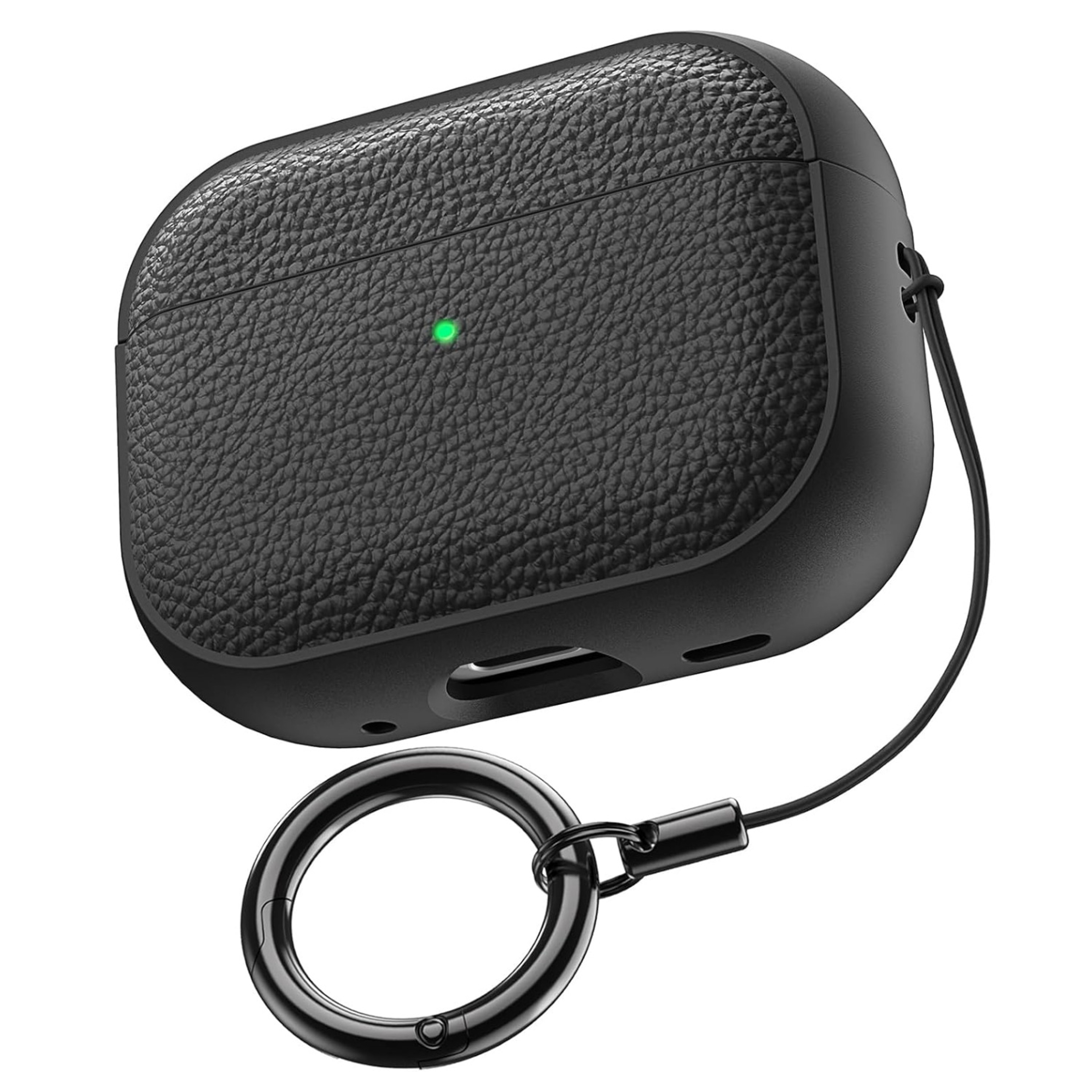 AirPods Pro Leather Pattern TPU Case Cover With Keychain For AirPods 0