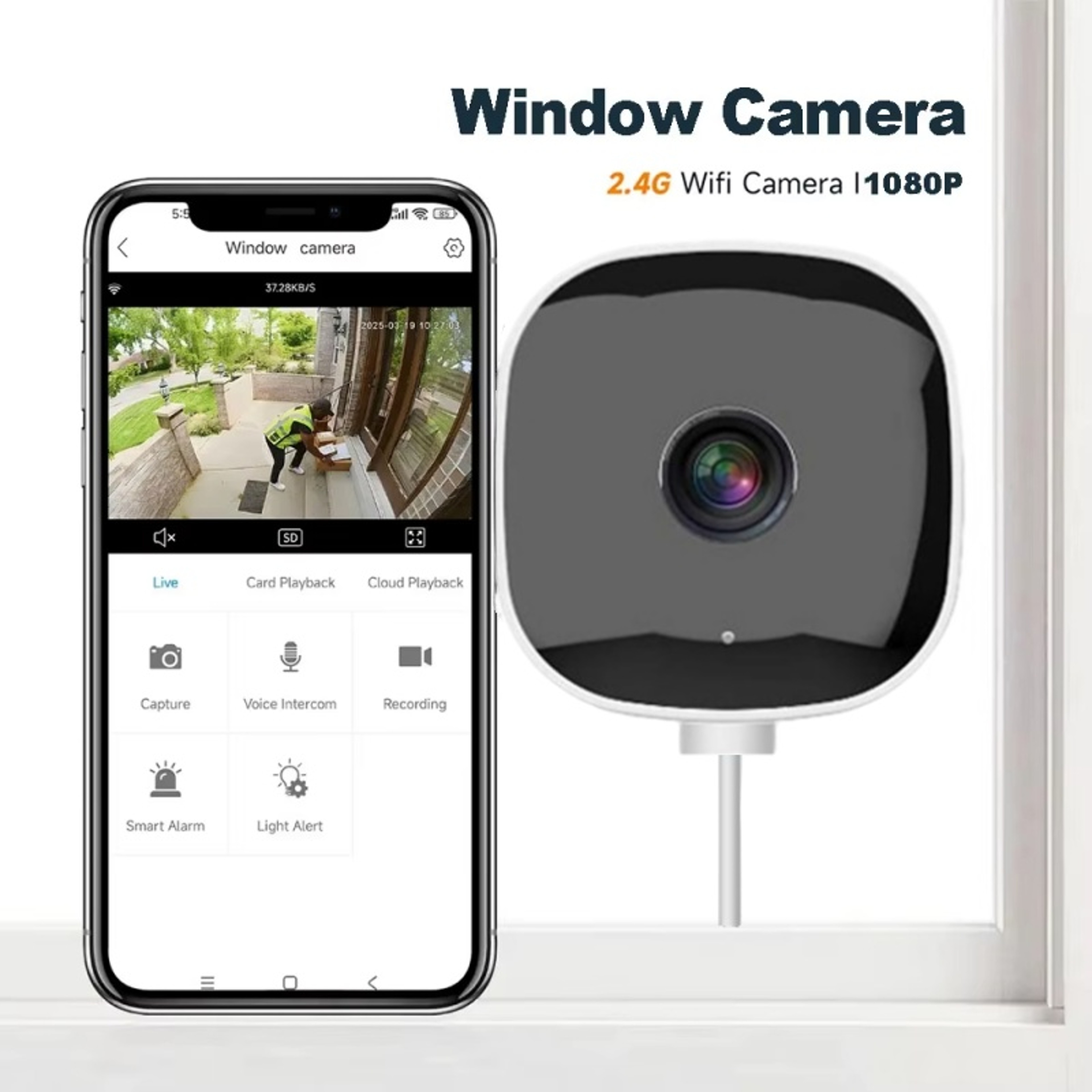Mini WiFi Camera Indoor Security Camera With Night Vision And Smart Home Monitoring 3