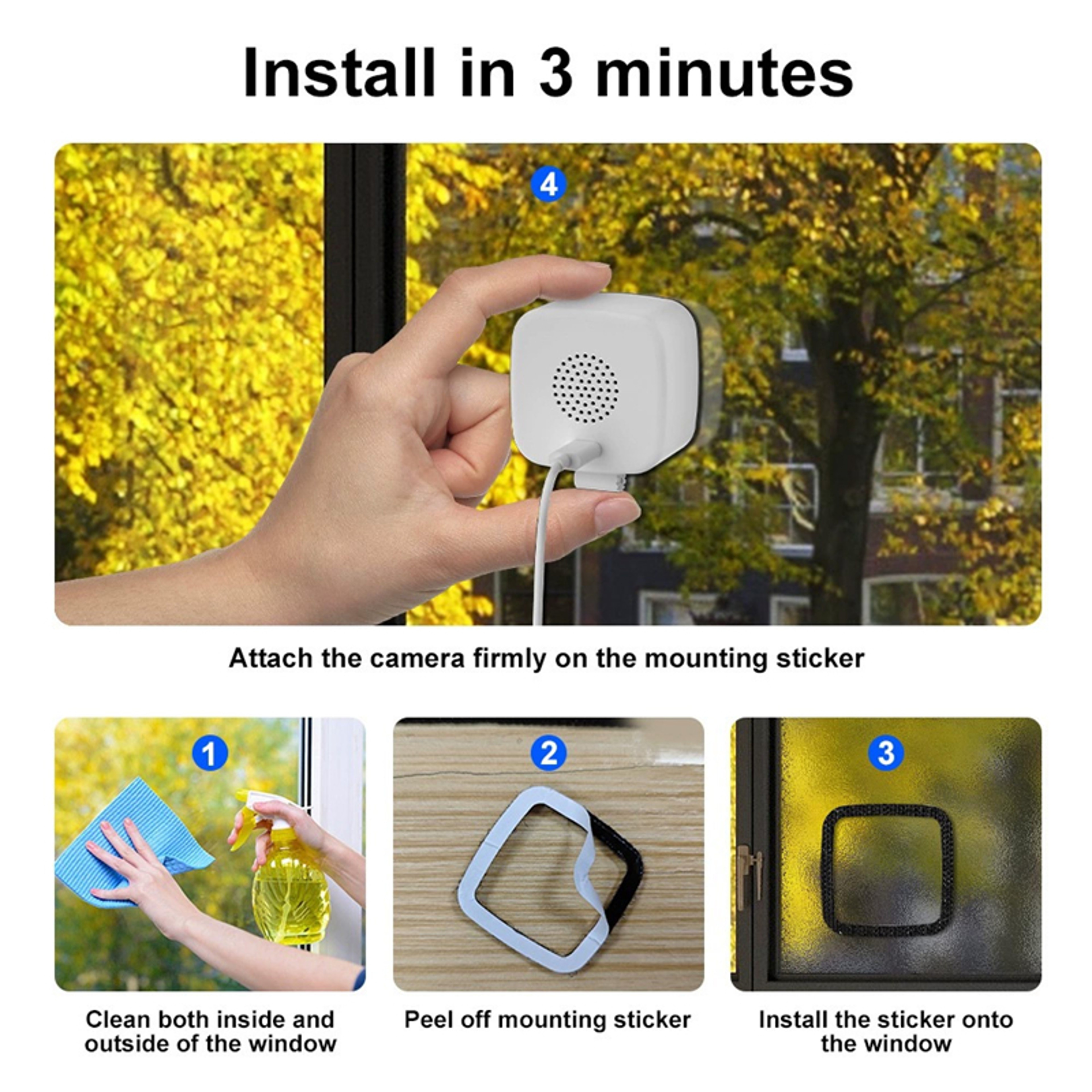 Mini WiFi Camera Indoor Security Camera With Night Vision And Smart Home Monitoring 4