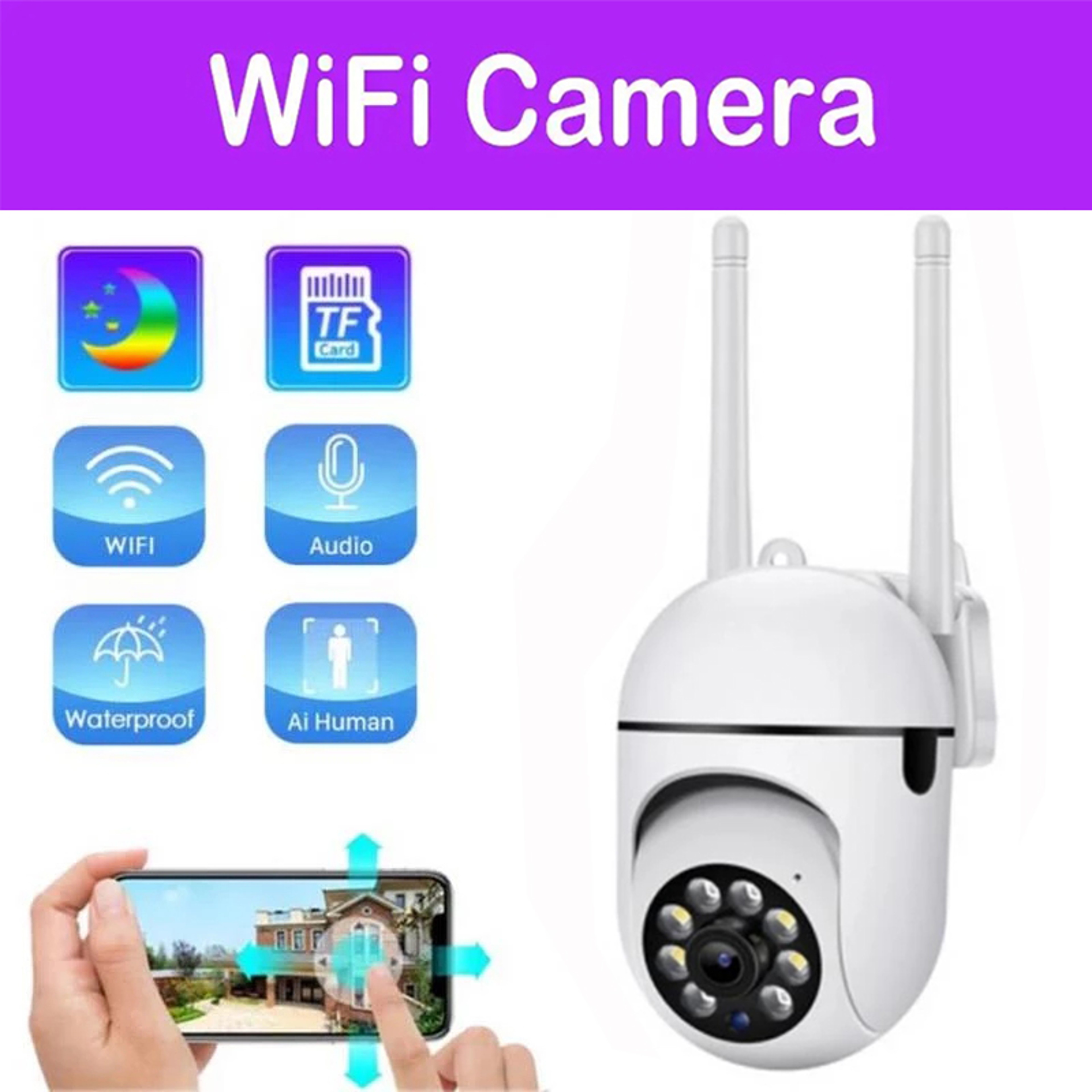 WiFi Security Camera With AI Human Detection Digital Zoom Wireless IP Camera 1