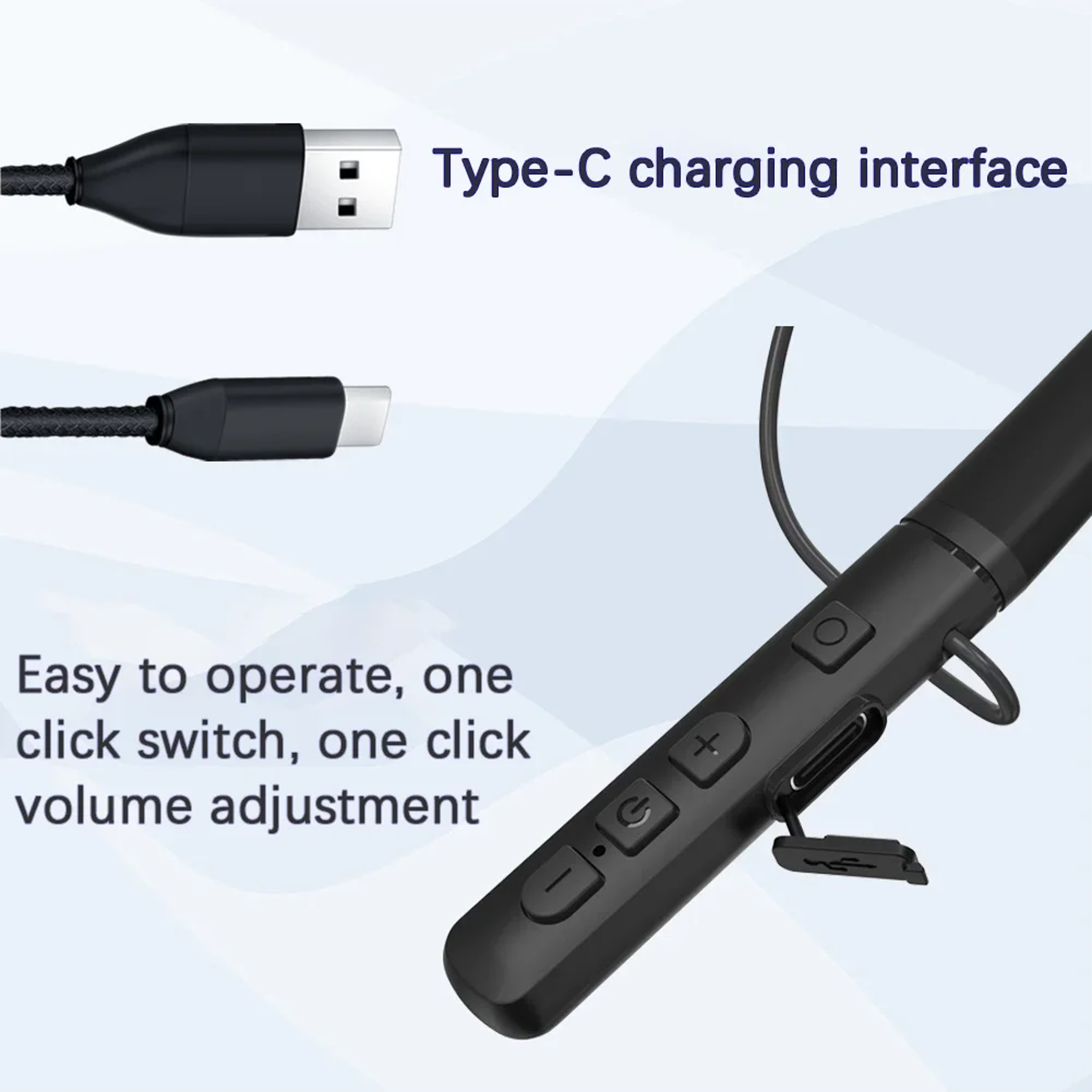 Bluetooth Hearing Amplifier Rechargeable Neckband Hearing Aid With Noise Reduction For Seniors 2