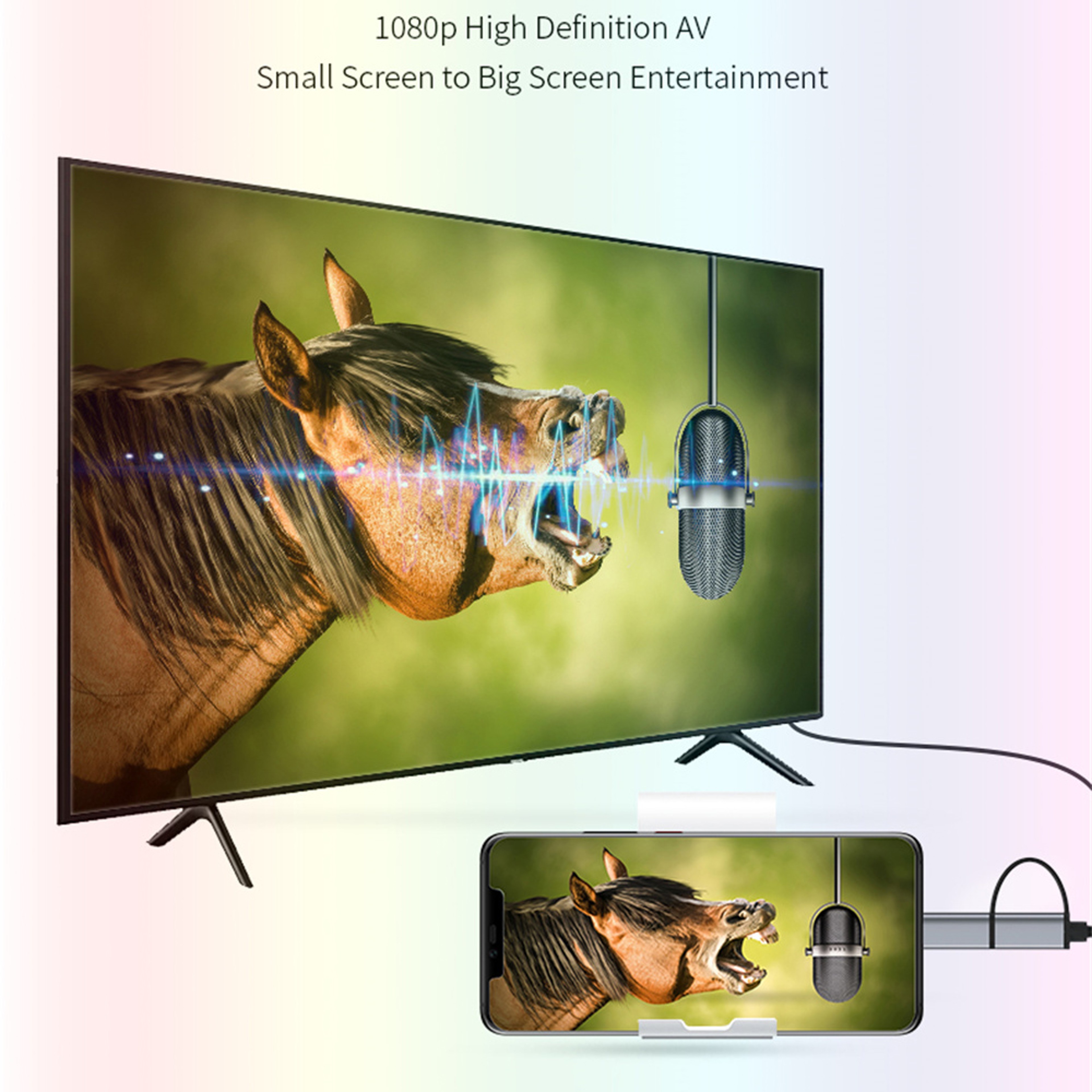 USB C To HDMI Cable HD Adapter For Android Phones And TV Display 5