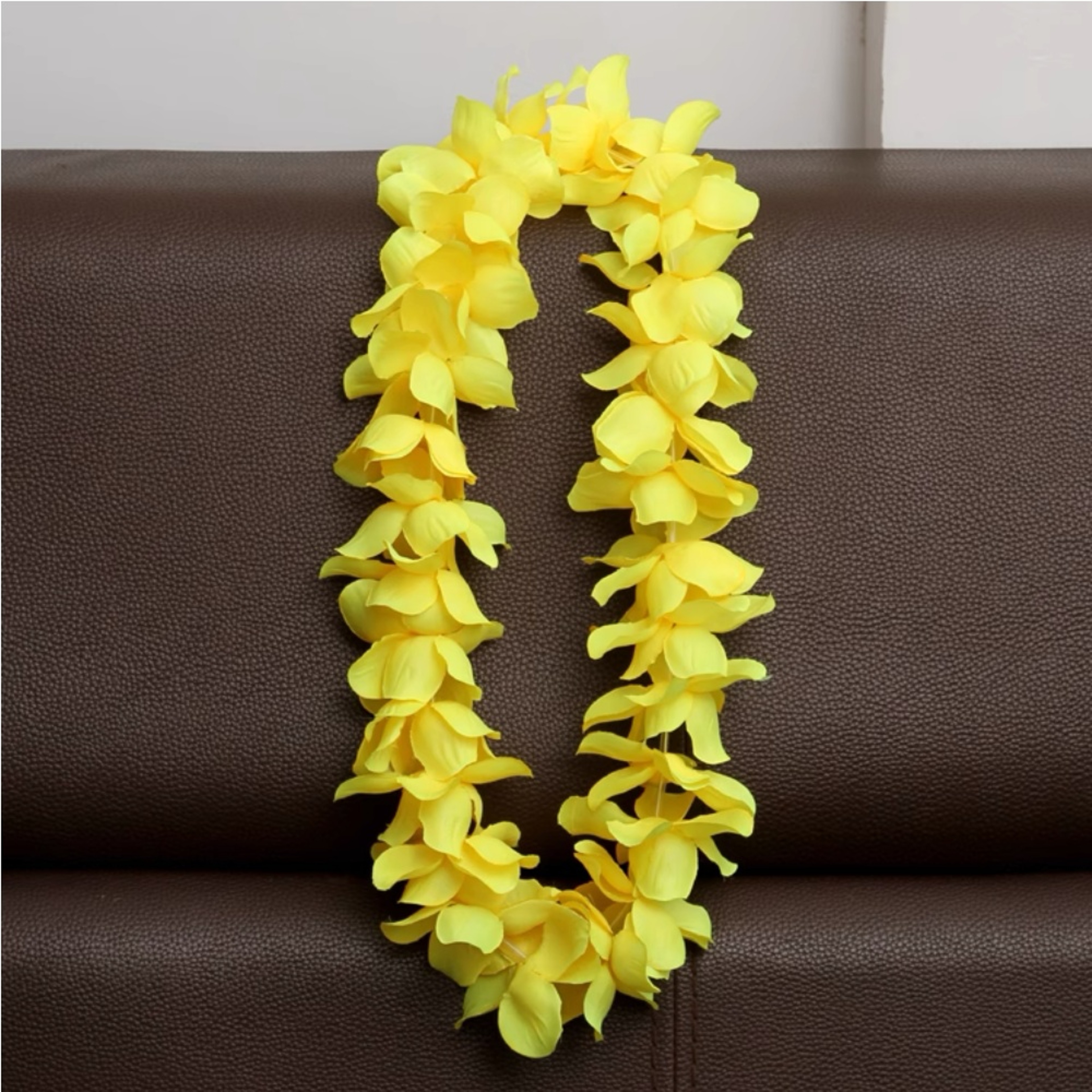 Hawaiian Lei Necklace Tropical Hula Flower Garland for Beach Parties & Luau Accessories – view 11