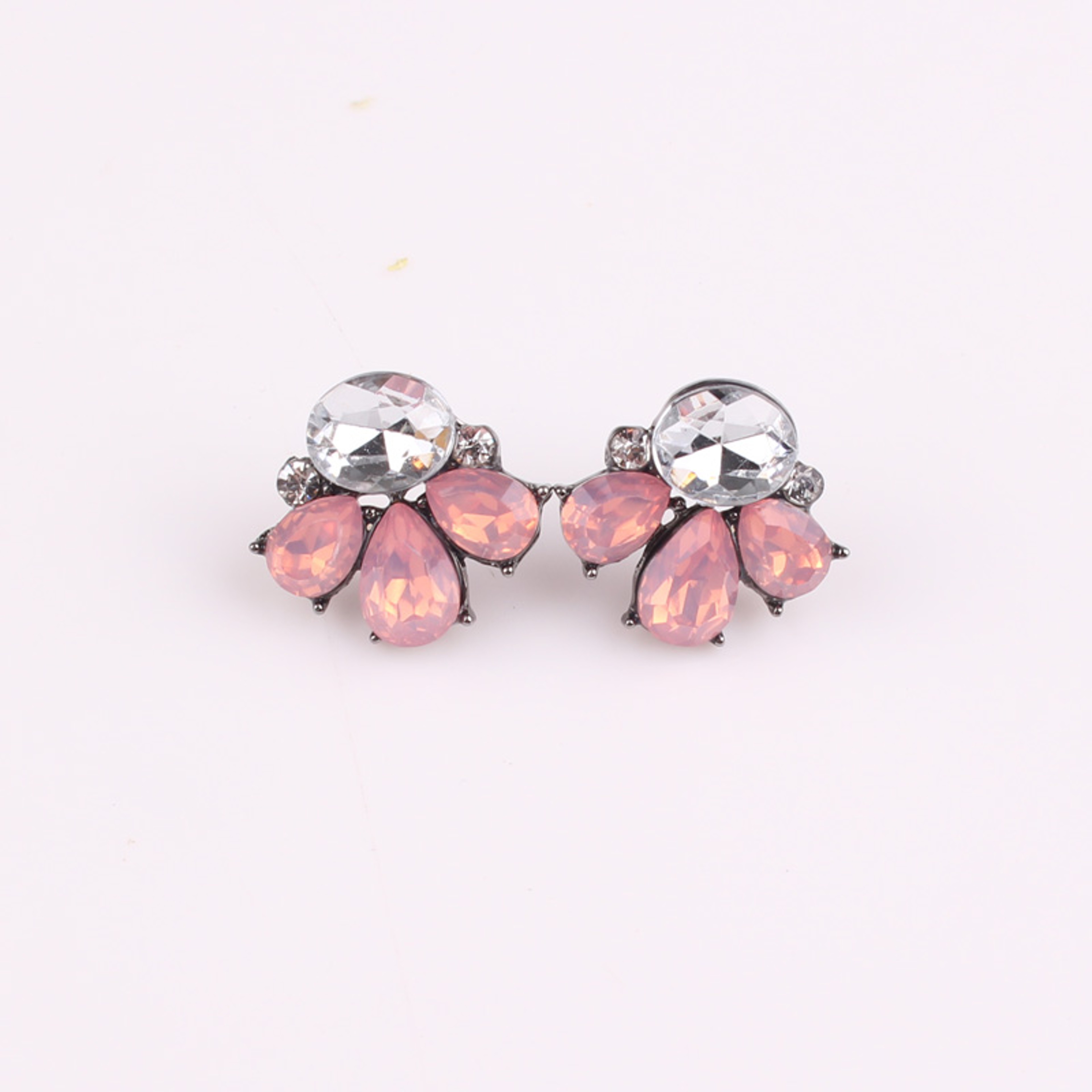 Sparkling Opal Stud Earrings With Crystal Rhinestones For Cartilage  Everyday Wear 0