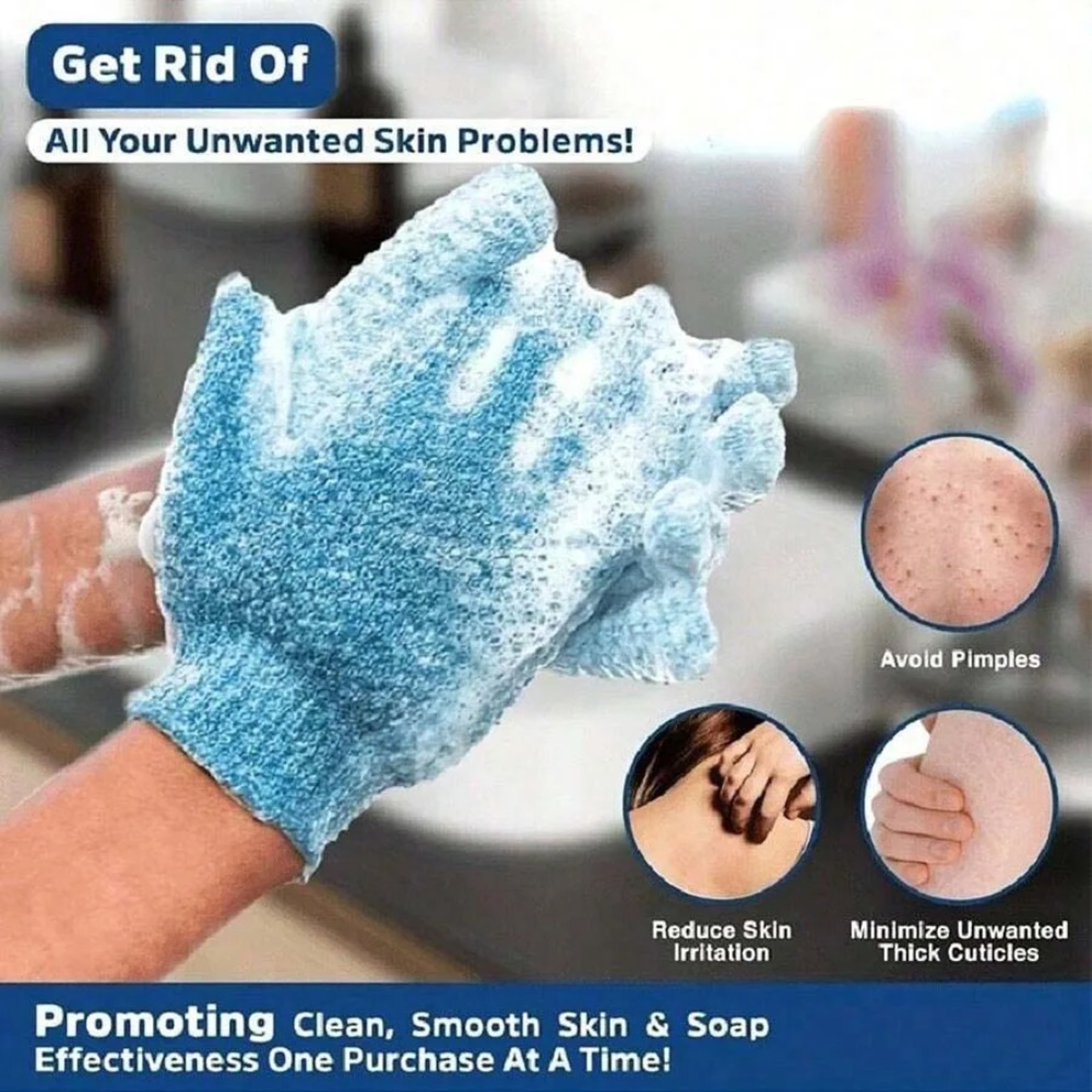 Reversible Exfoliating Shower Gloves For Deep Cleansing  Smooth Skin 5