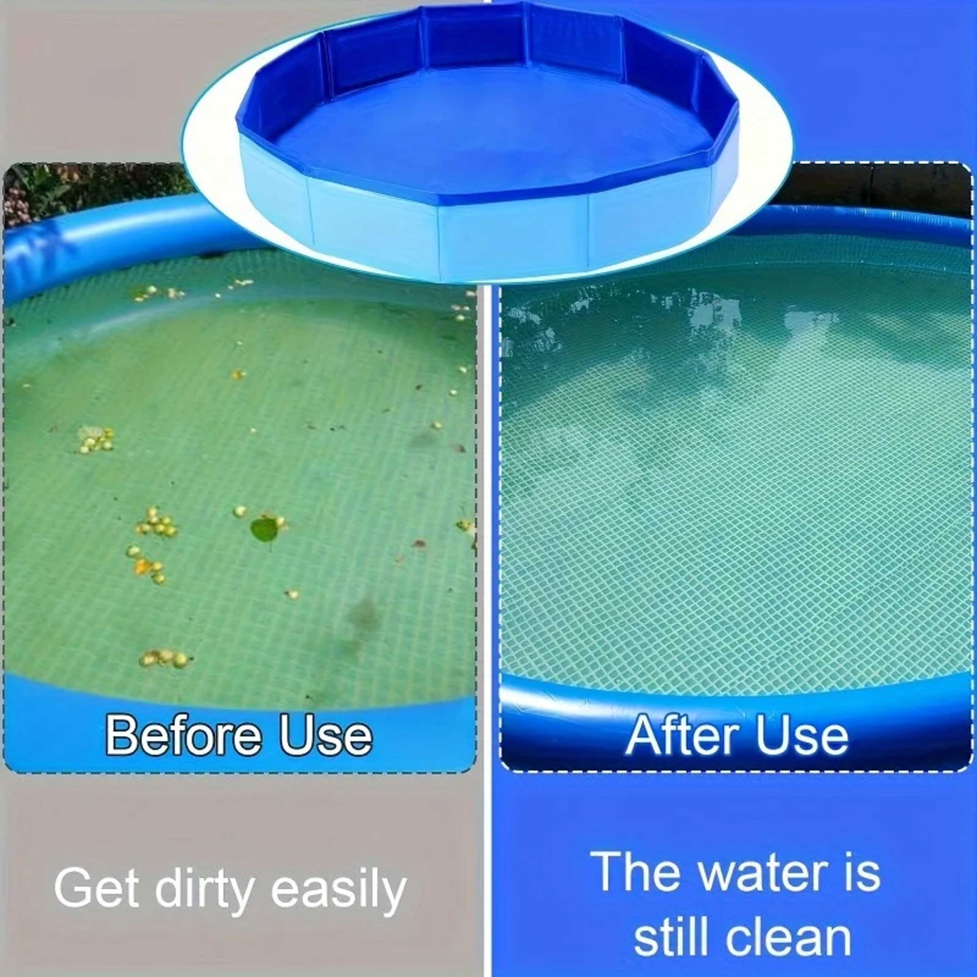 Portable Pool Foot Bath Foldable PVC Foot Rinse Tub for Cleaner Pools & Outdoor Use – view 6