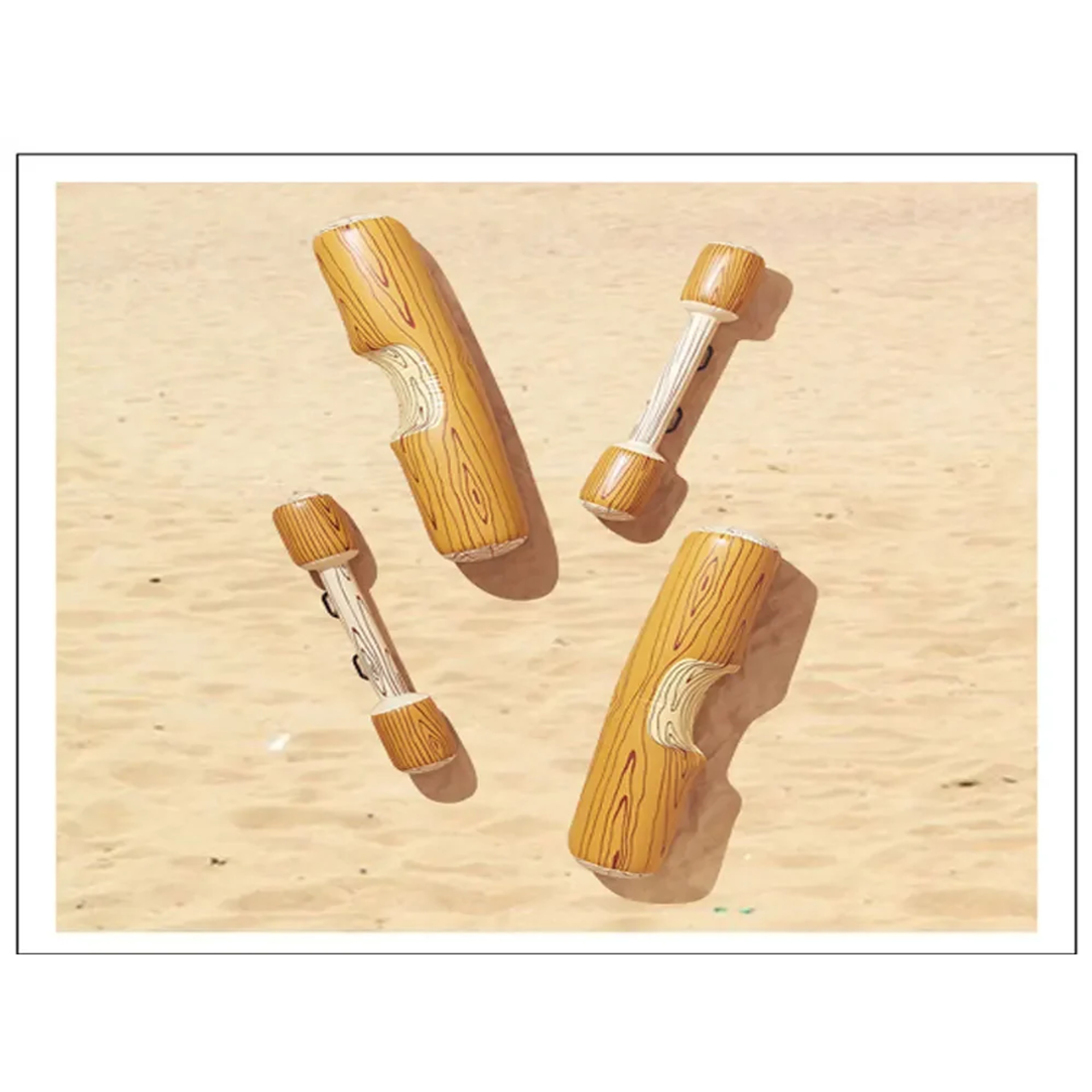 Inflatable Pool Game Swim Log Set Floating Battle Sticks For Beach  Pool Fun 2