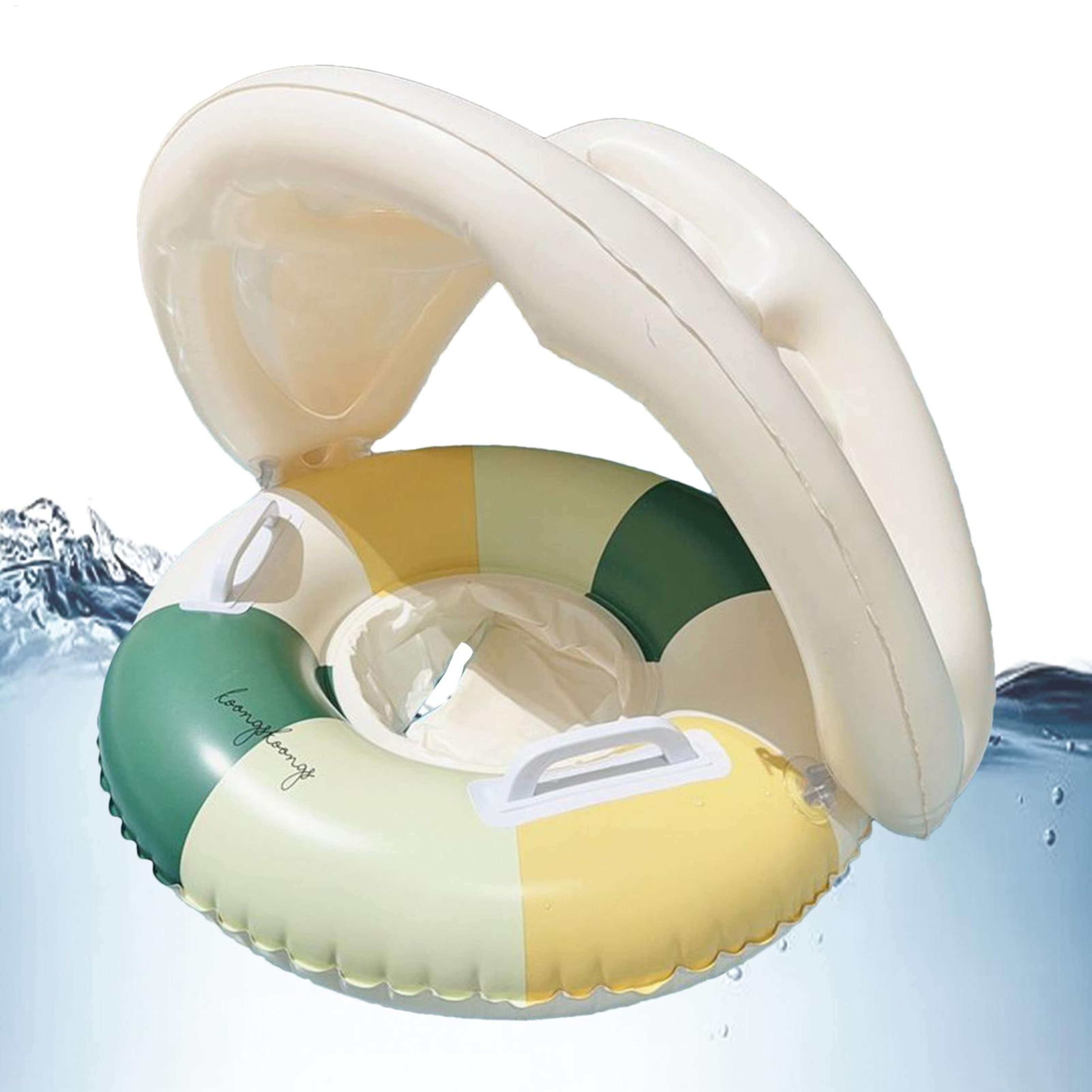 SunShield Baby Pool Float with Canopy Inflatable Infant Swim Float for Pool & Beach – view 2