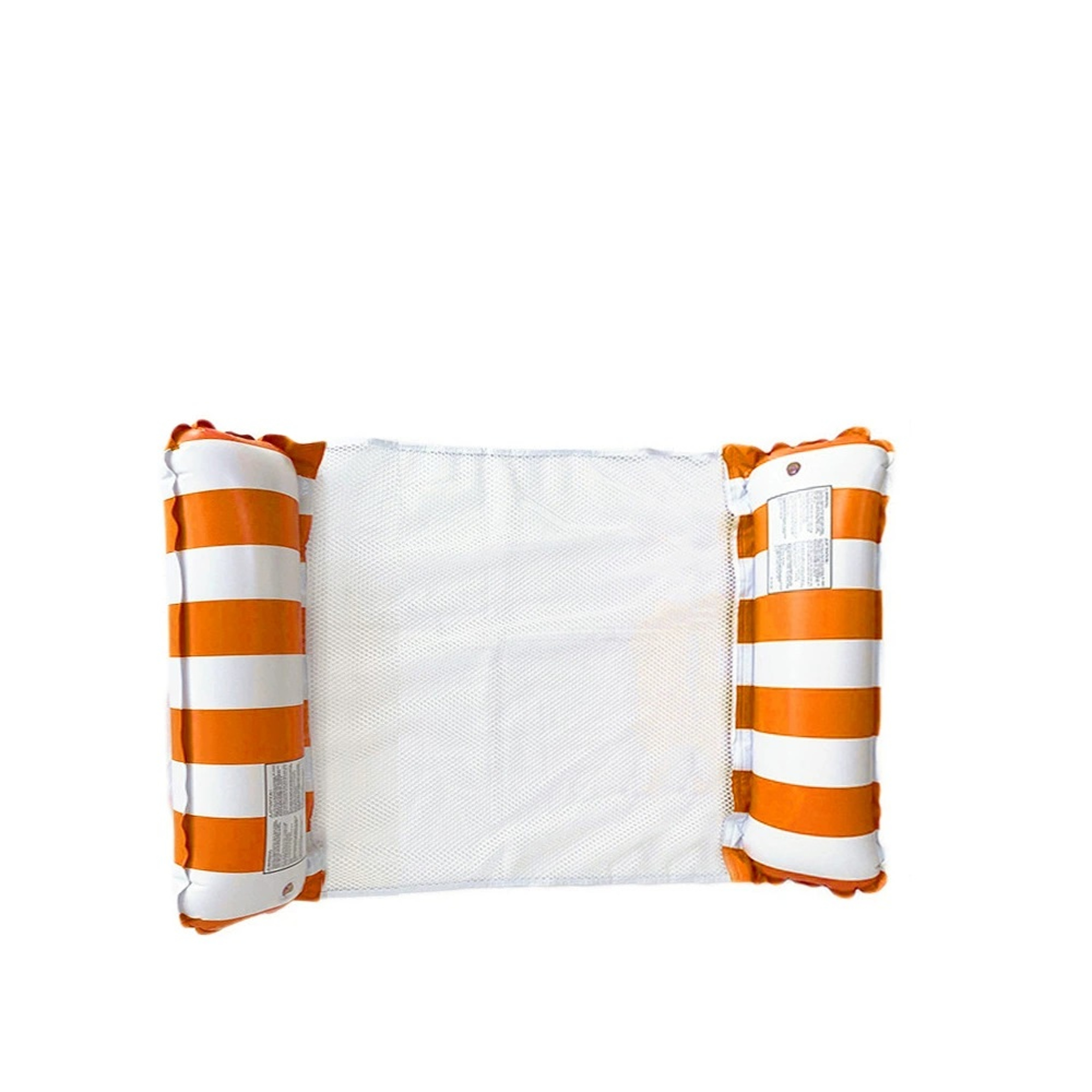 Foldable Striped Pool Lounge Chair Inflatable Pool Float With Net Backrest For Beach  Pool 4