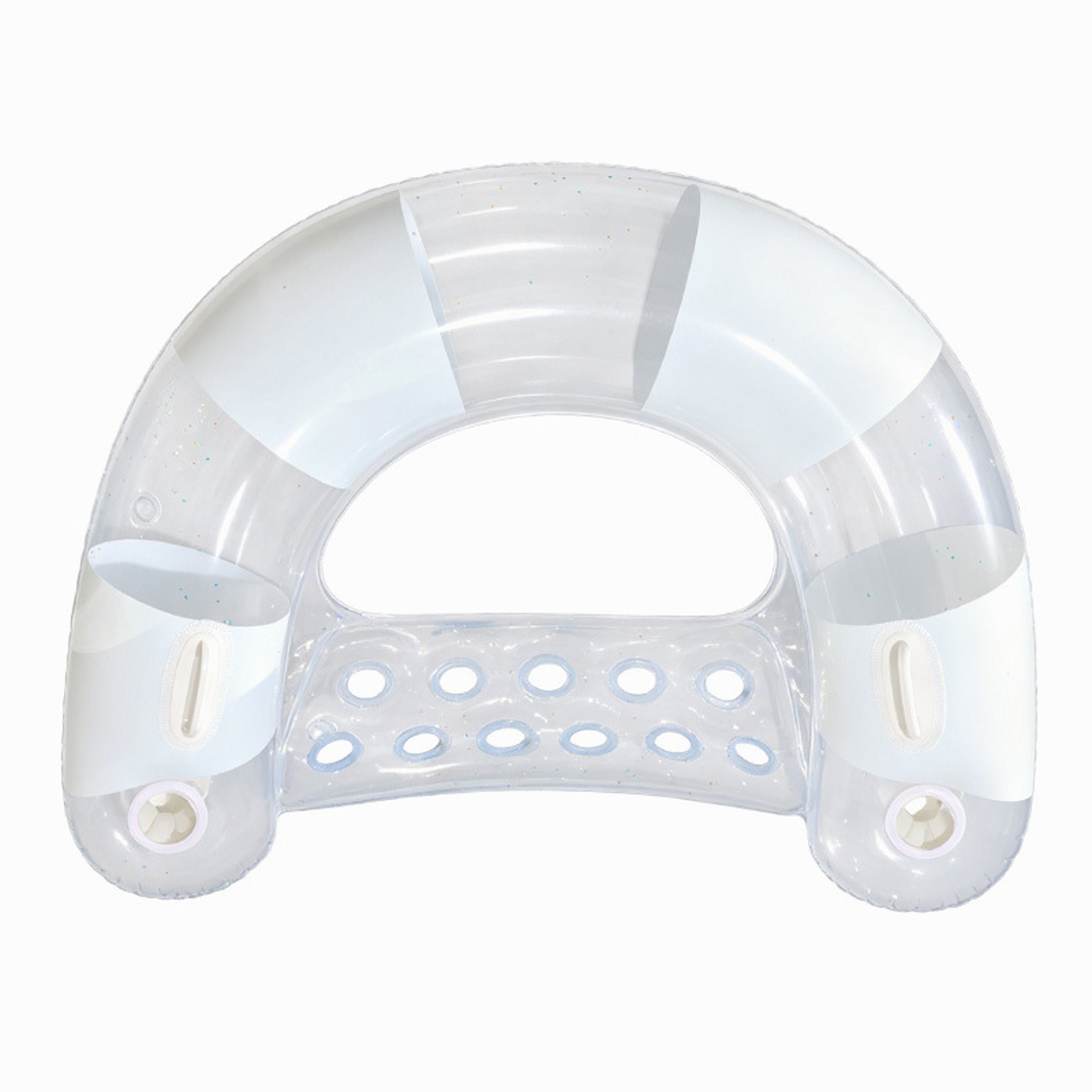 Moonlight Shimmer Inflatable Pool Float U Shaped Pool Lounge Float with Sequins for Summer Relaxation – view 9