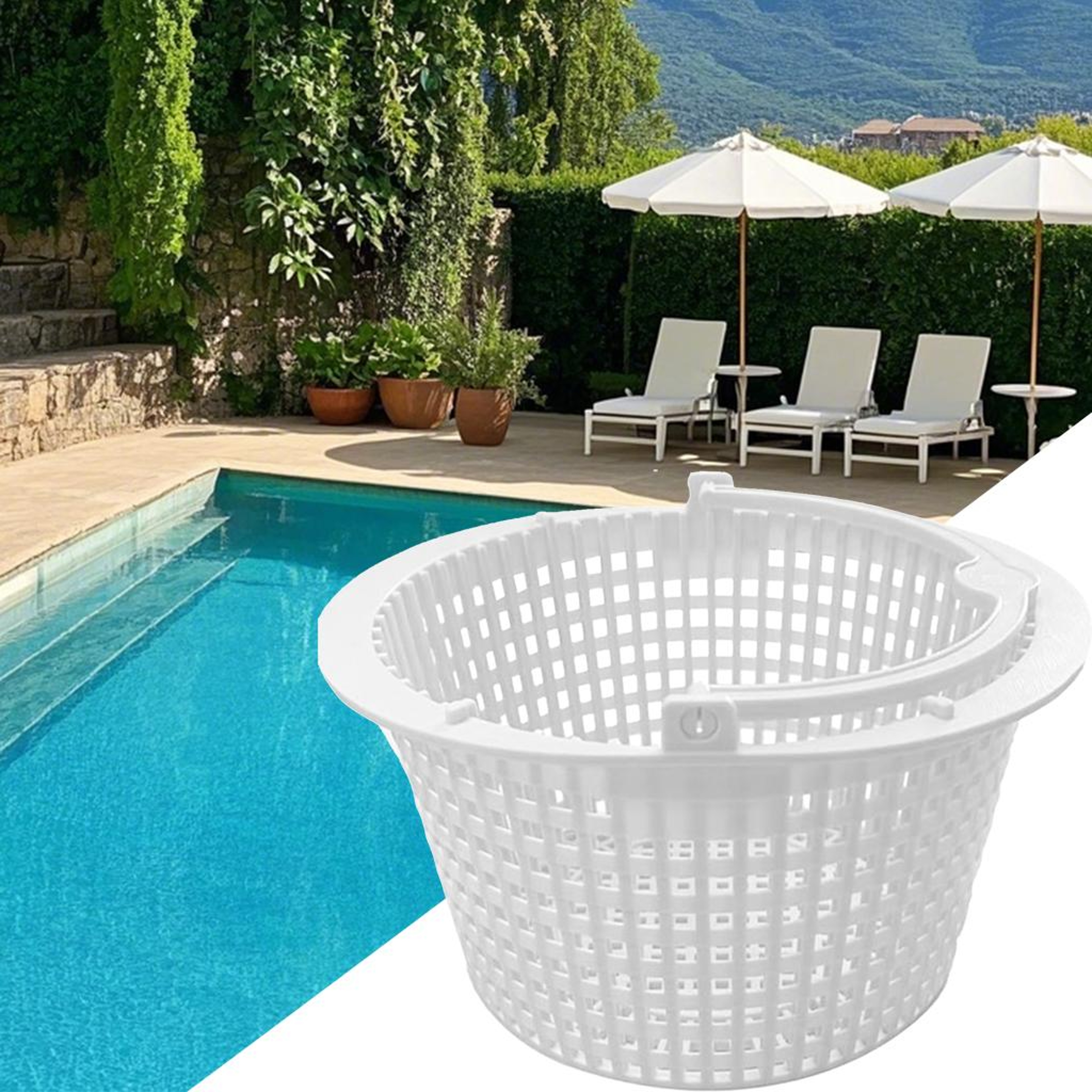 Heavy Duty Pool Skimmer Basket For Above Ground Pool Skimmer Reusable Pool Leaf Basket Filter 1