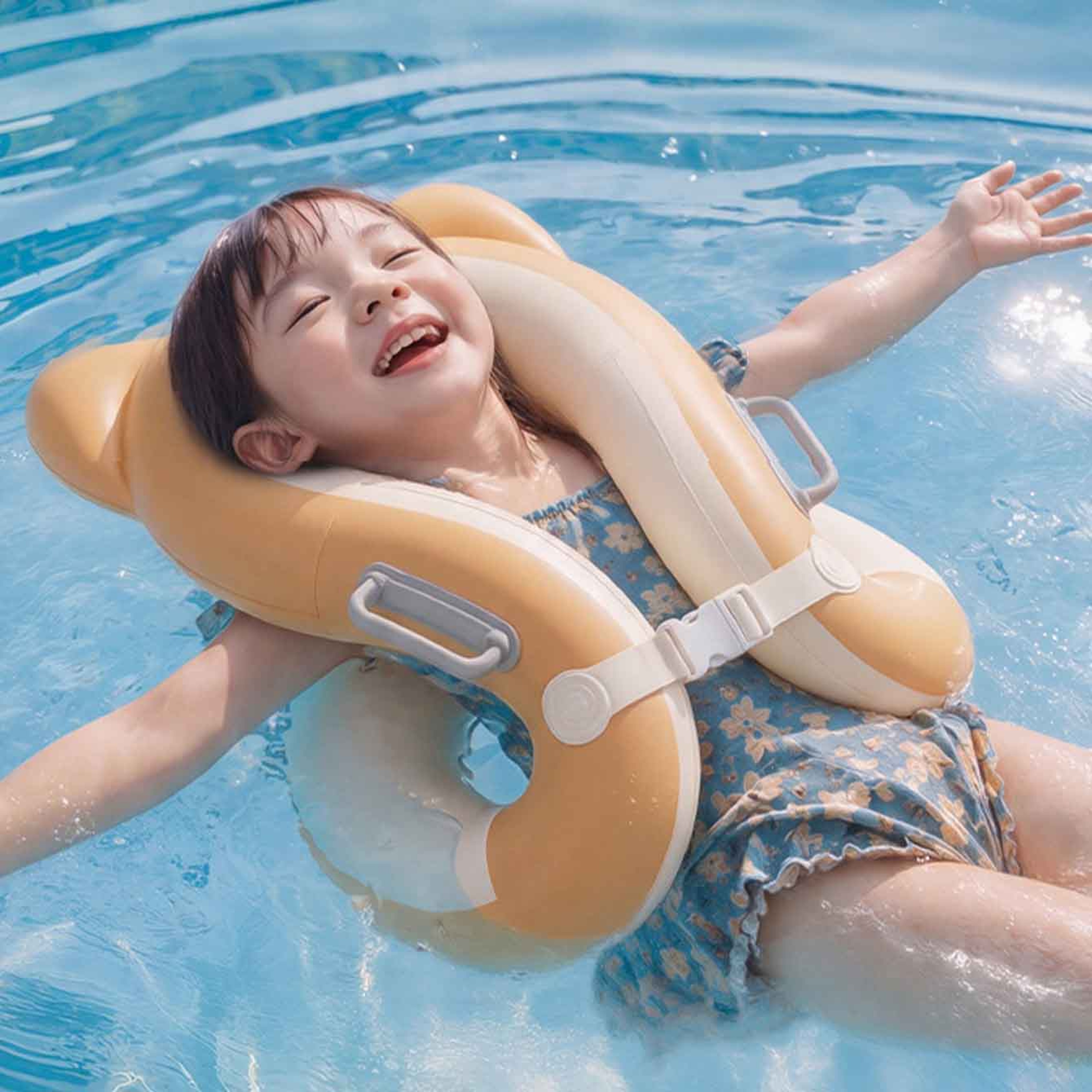 Portable Inflatable Swim Ring Durable PVC Swimming Ring Pool Float For Summer Water Fun 0