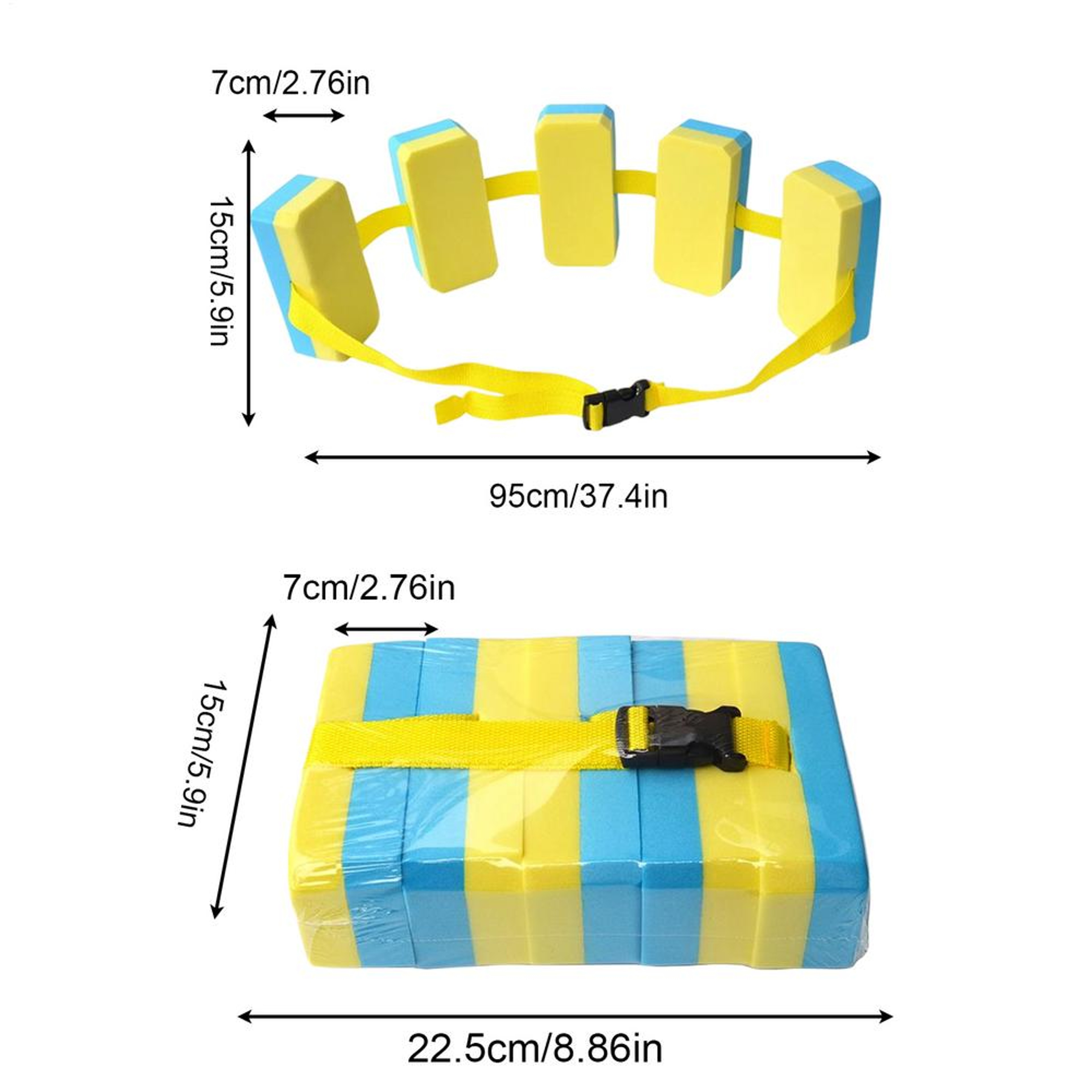 Kids Swim Training Belt with EVA Float Pads Adjustable Swim Float Belt for Safe Swimming Lessons – view 8