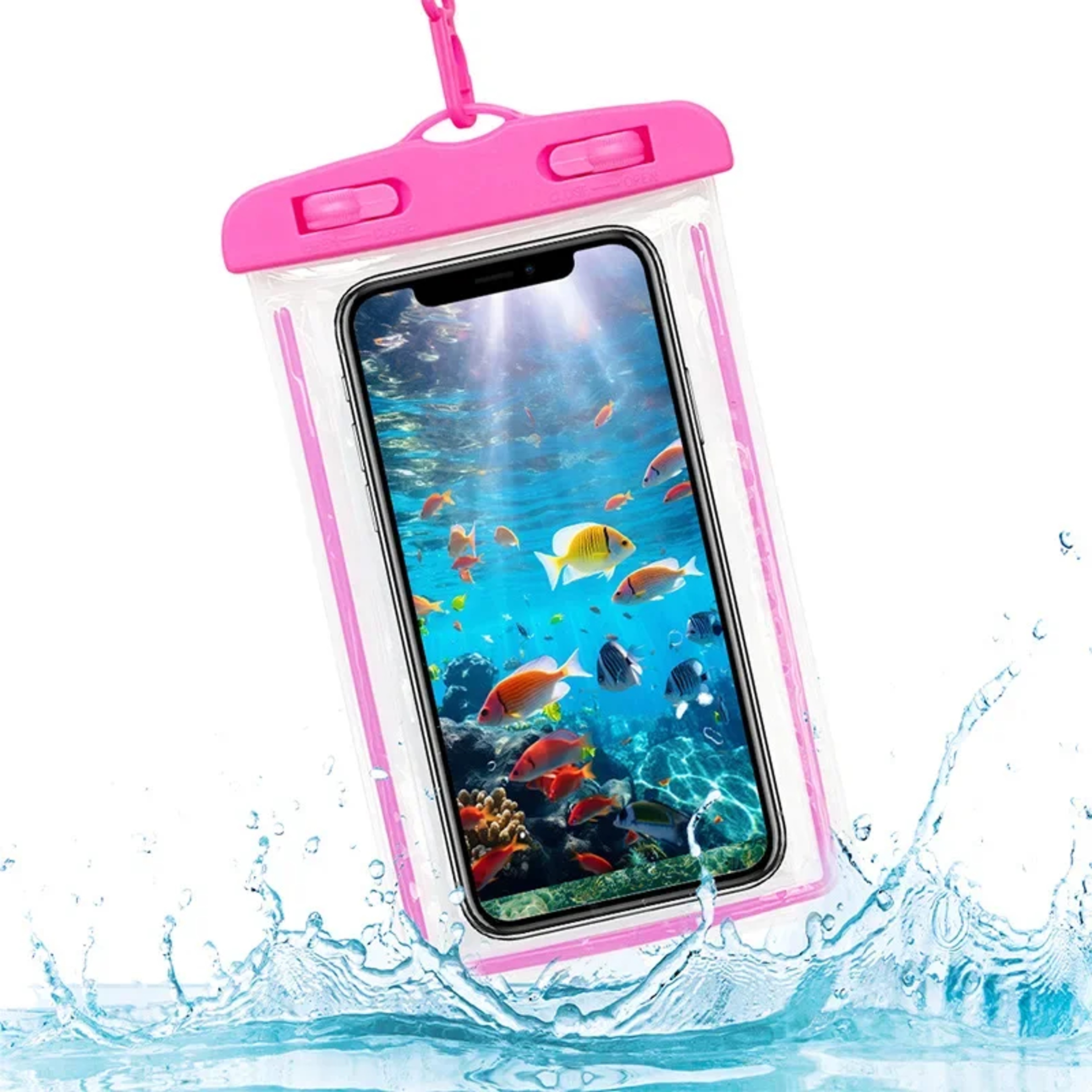 Universal Waterproof Phone Pouch Touchscreen Waterproof Phone Case For Beach Swimming  Travel 2