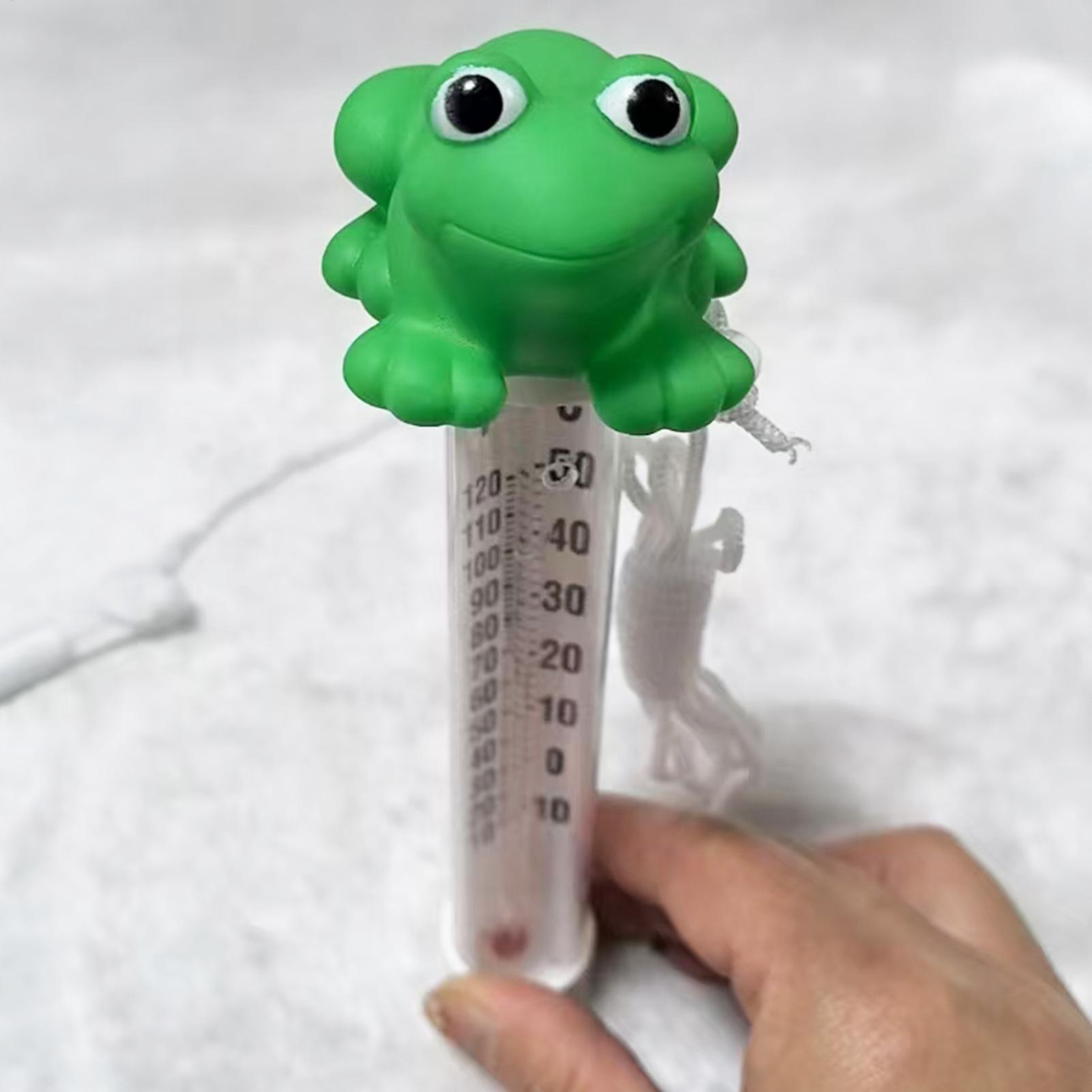 Floating Frog Pool Thermometer with Large Display Accurate Floating Pool Thermometer for Spa & Hot Tub – view 2