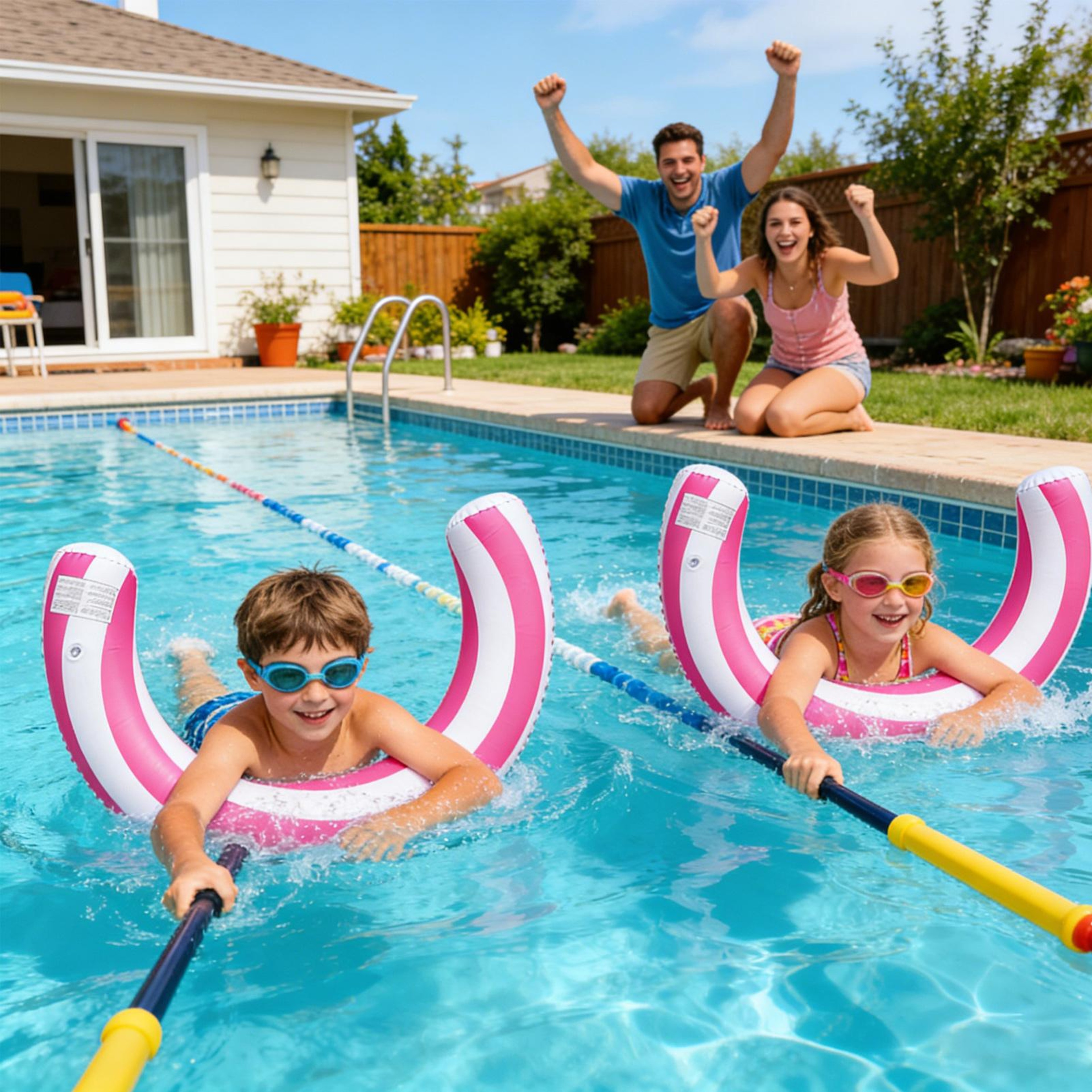 Comfort U Shaped Pool Float Leakproof Inflatable Pool Float for Pool, Beach & Lake Relaxation – view 4