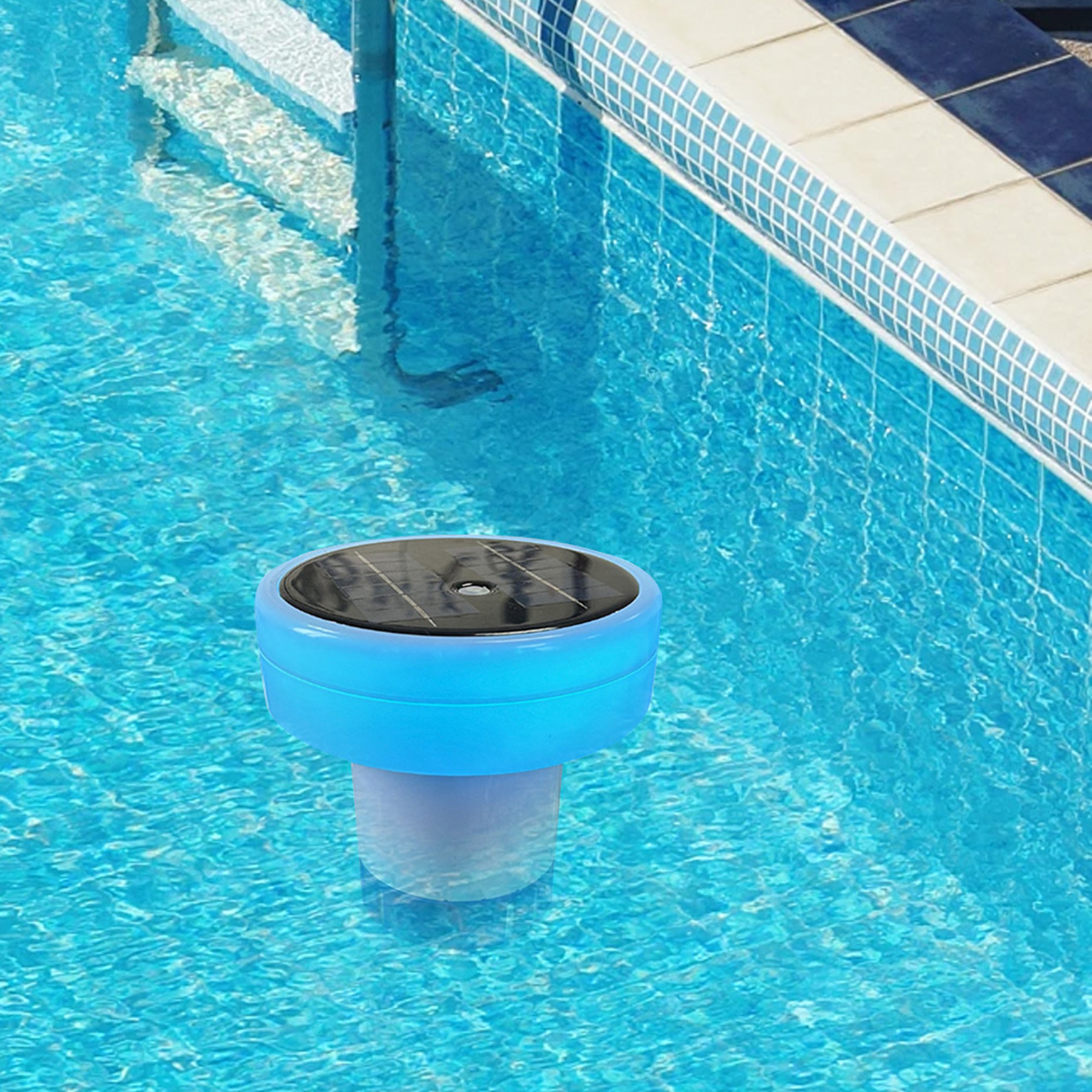 SolarGlow Solar Pool Ionizer  Adjustable Chlorine Holder For Cleaner Clearer Swimming Pools 0