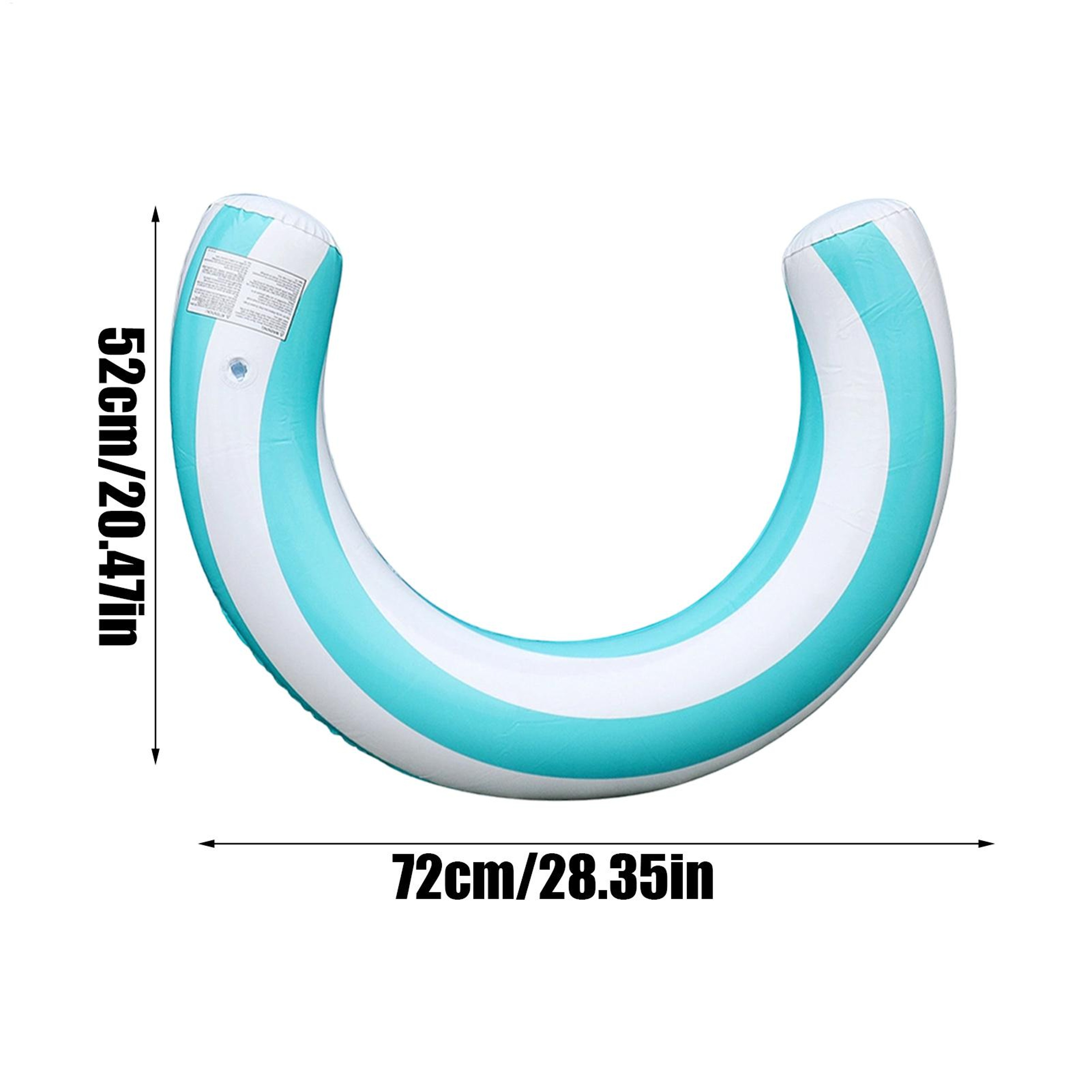 Candy Stripe Inflatable Pool Noodle U Shaped PVC Pool Float for Summer Swimming & Water Fun – view 6