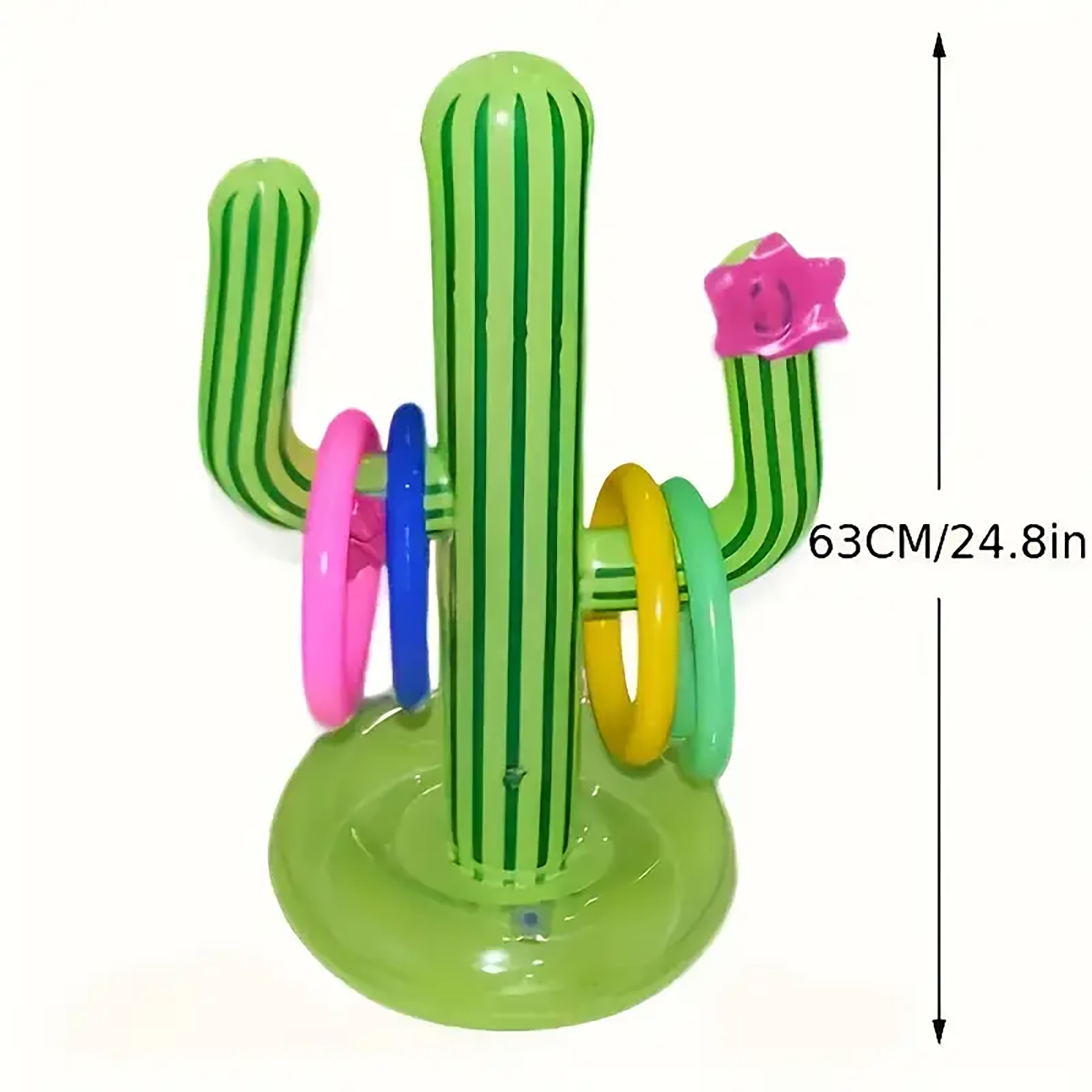 Inflatable Ring Toss Game Cactus Pool Party Game for Beach, Hawaiian & Family Fun – view 5