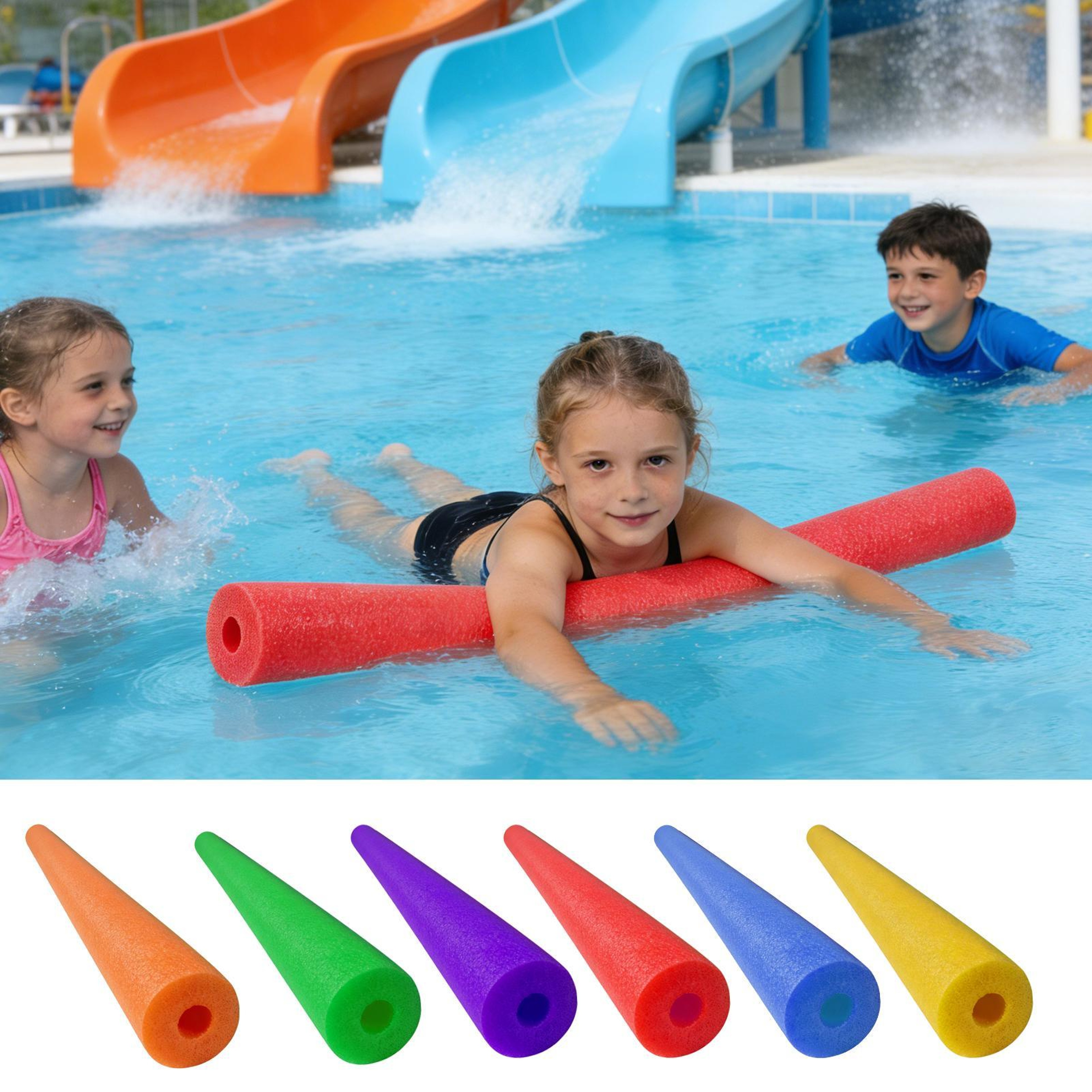 Soft Pool Noodles Foam Float For Swimming Pool Beach  River Water Fun 4