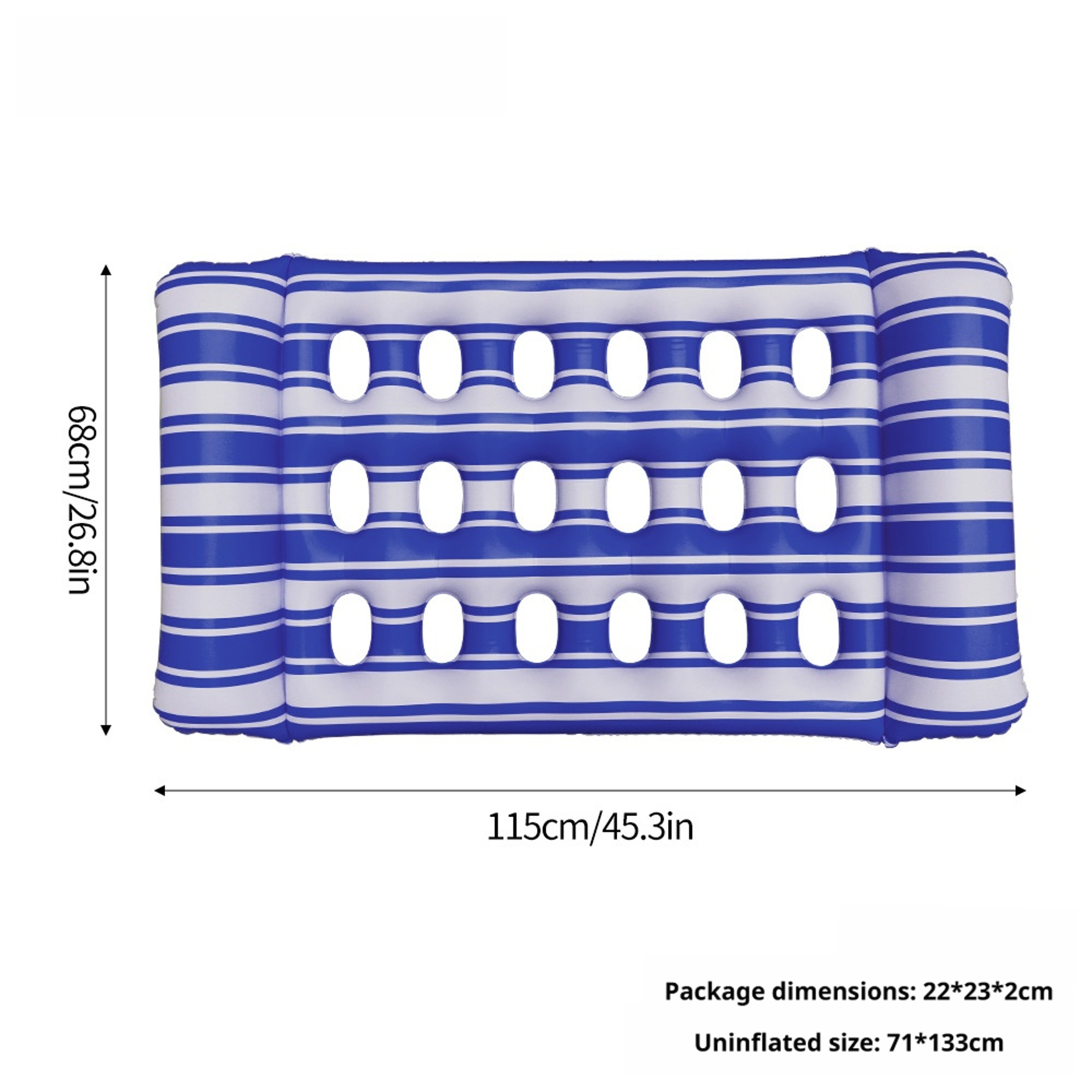 Foldable Water Hammock Inflatable Pool Float Lounge for Beach & Swimming Relaxation – view 8