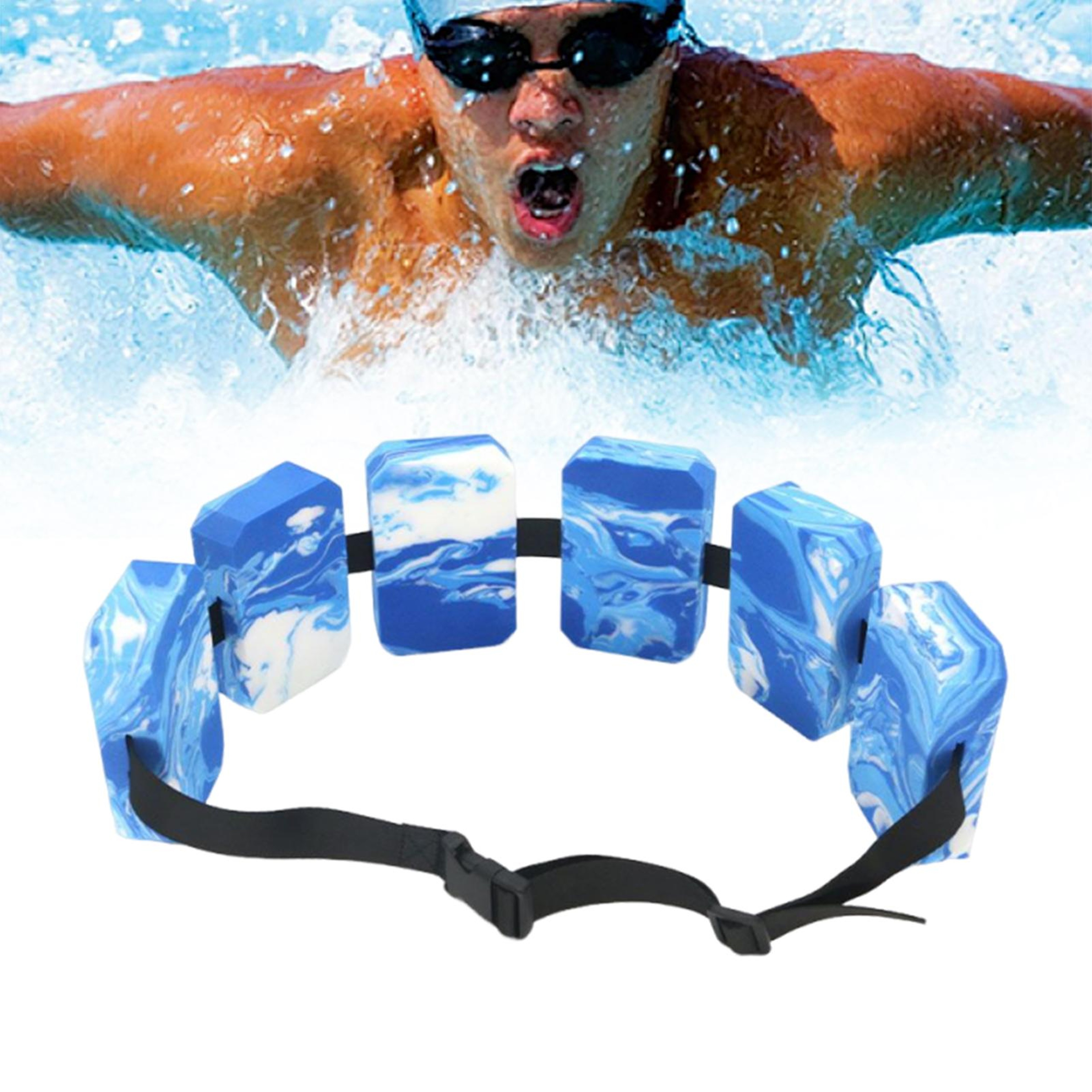 Adjustable Kids Swim Belt Lightweight Swim Training Belt for Safe Pool Learning – view 2