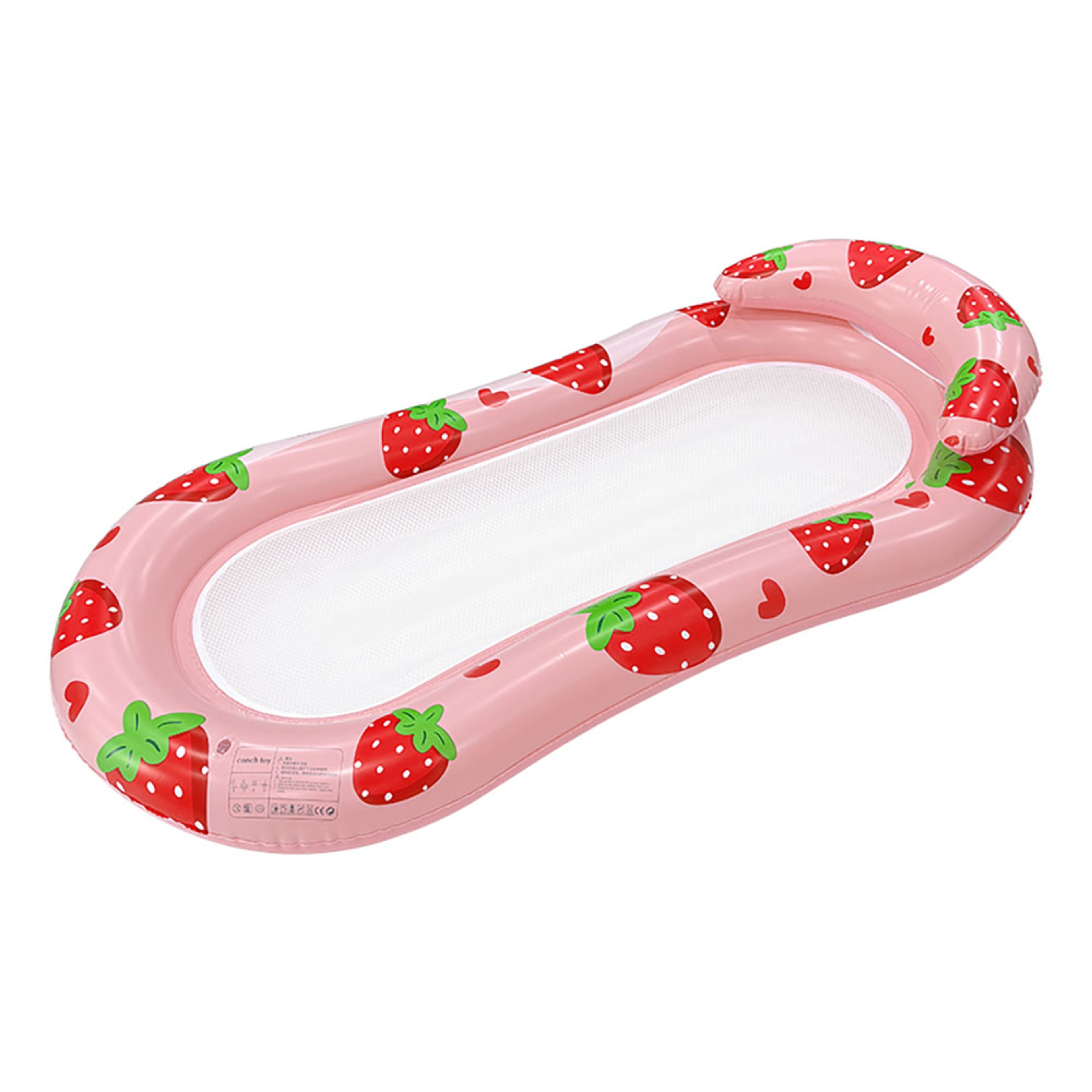 Strawberry & Pineapple Pool Hammock Float Portable Mesh Pool Chair for Summer Relaxation – view 7