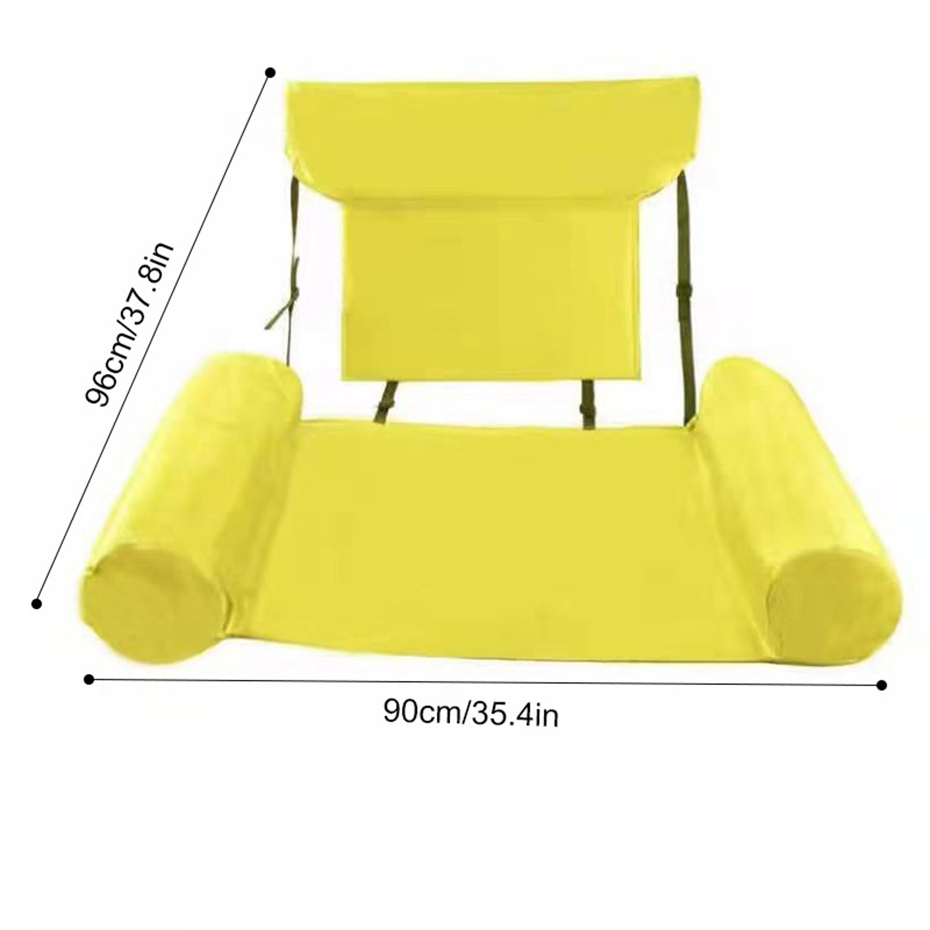 Foldable Water Hammock Inflatable Pool Lounger Floating Recliner For Pool  Beach 8