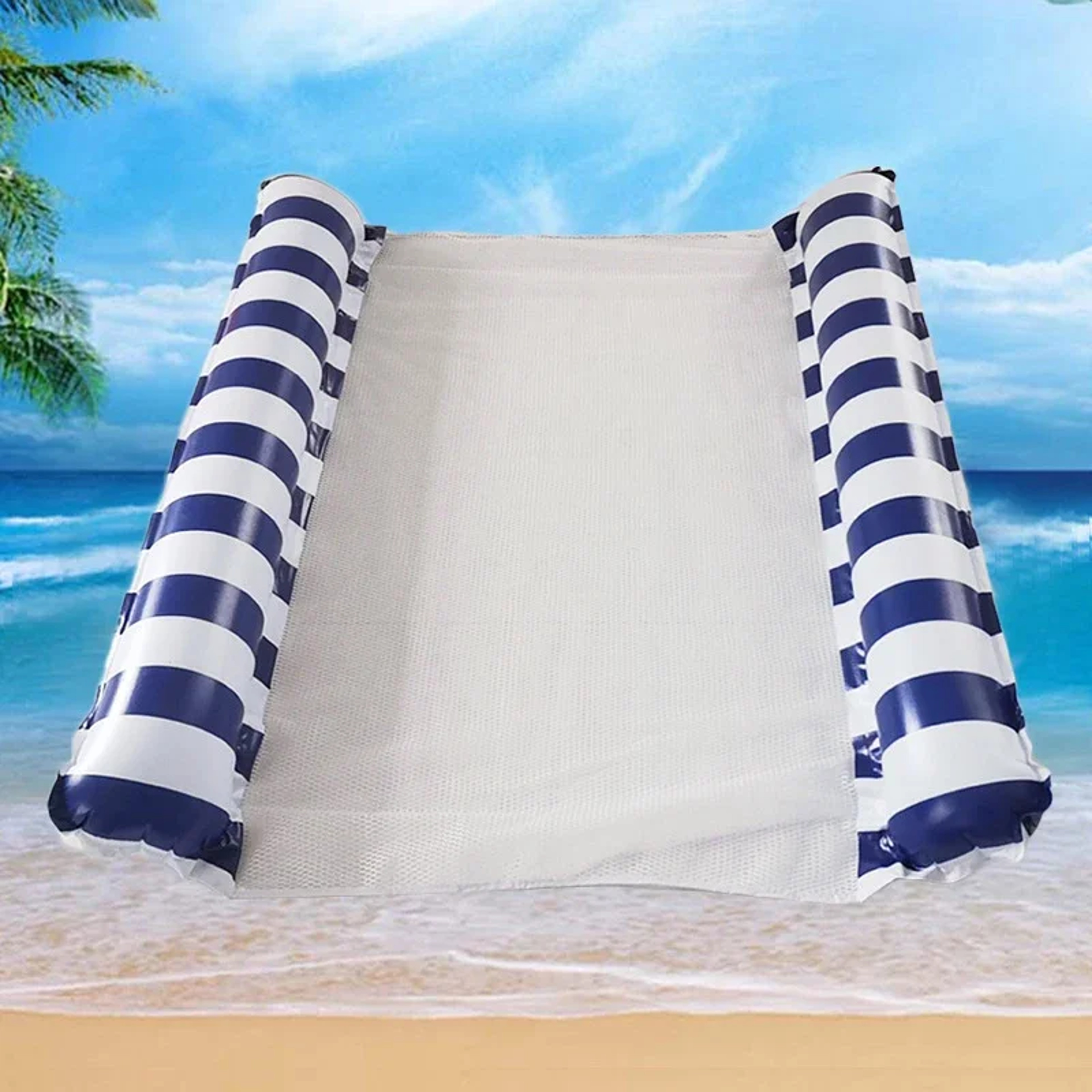 Premium Water Hammock Float Foldable Inflatable Pool Float Recliner Lounge Chair 2