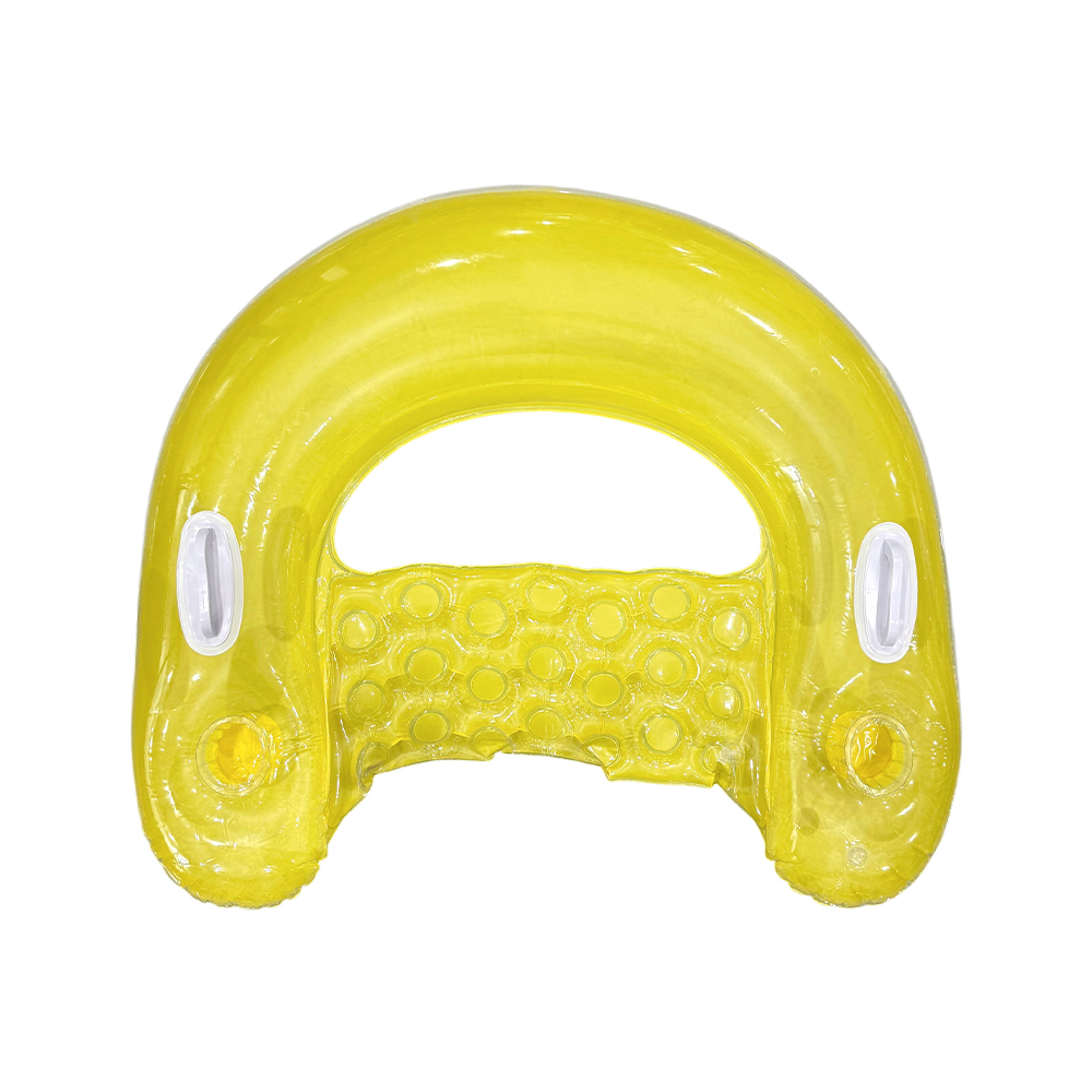 ComfortFloat Inflatable Pool Chair With Cup Holder  Handles For Adults 6