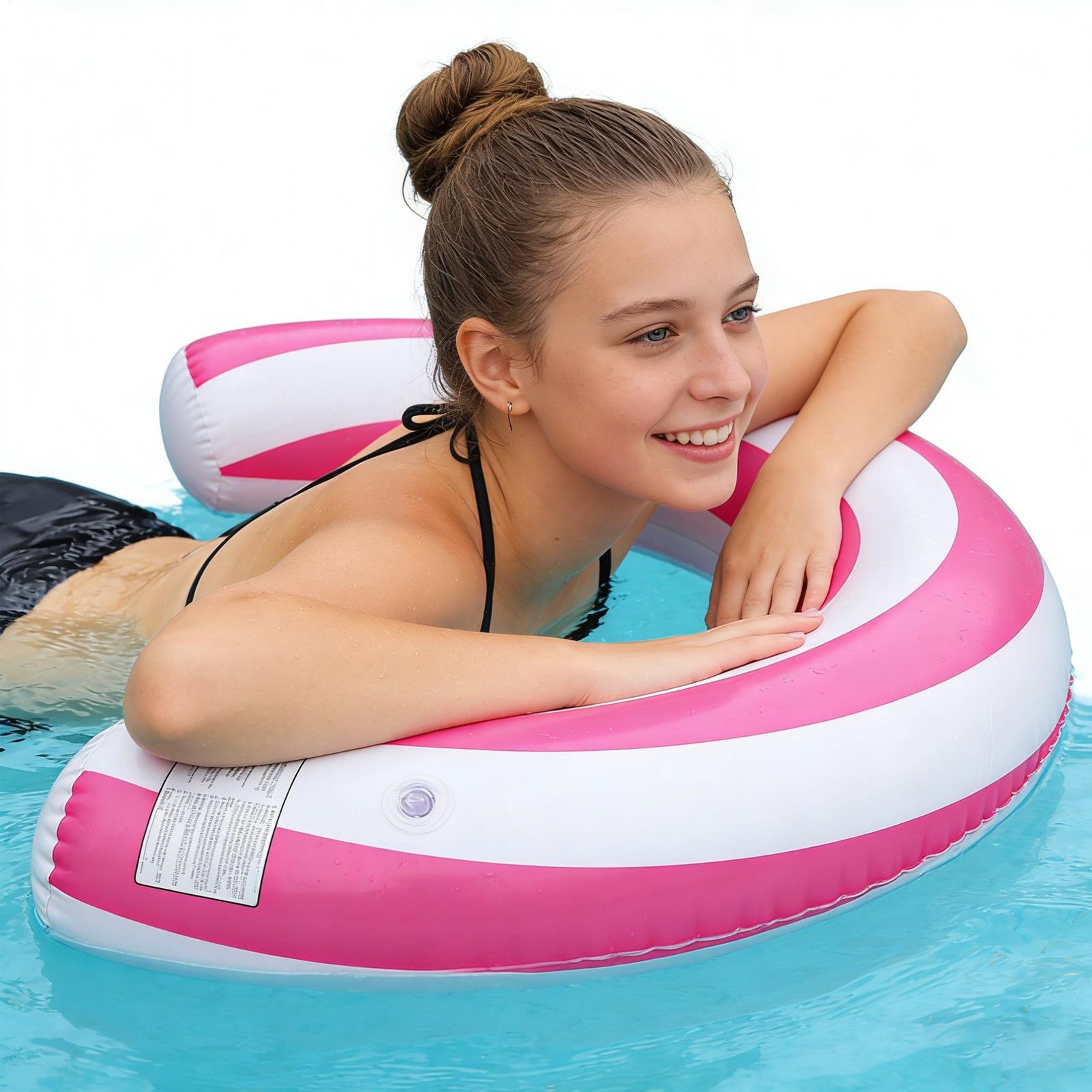Inflatable Pool Noodle U Shape Adult Pool Float For Beach Lake  Pool Lounging 0