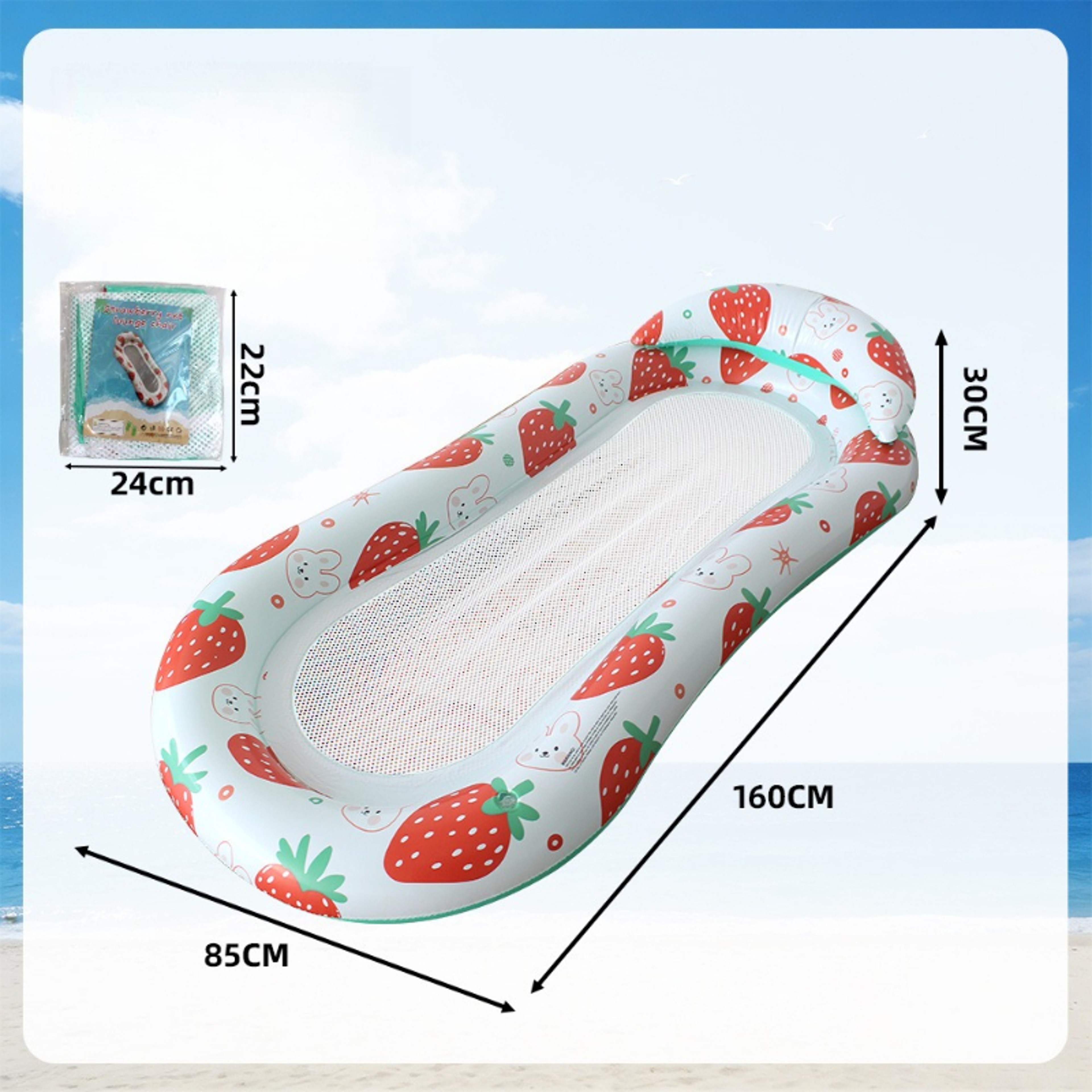 Floating Water Hammock Inflatable Pool Float Lounge Chair For Adults  Kids 1