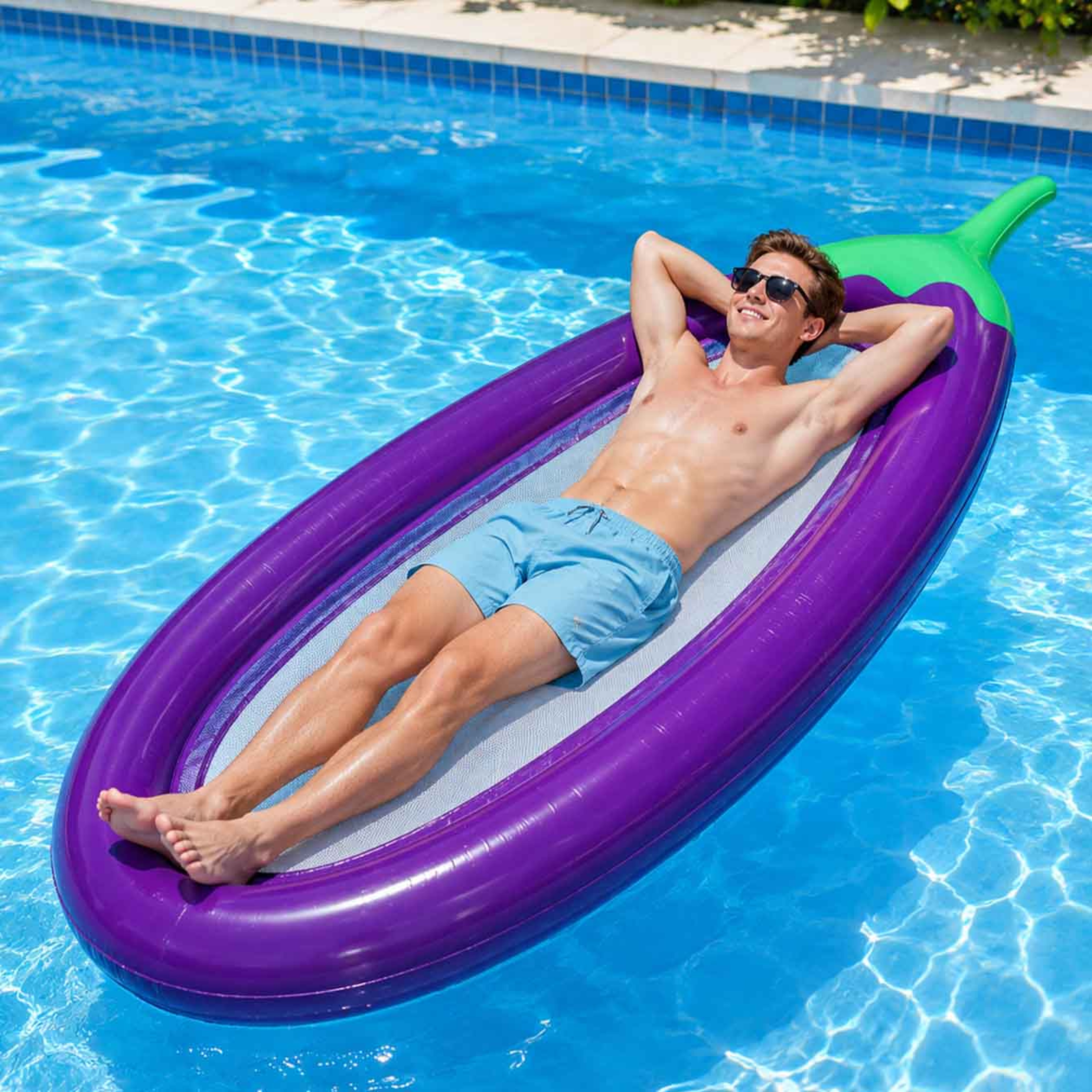 ComfortFloat Pool Float for Adults Inflatable Floating Pool Chair for Relaxing Summer Days – view 4