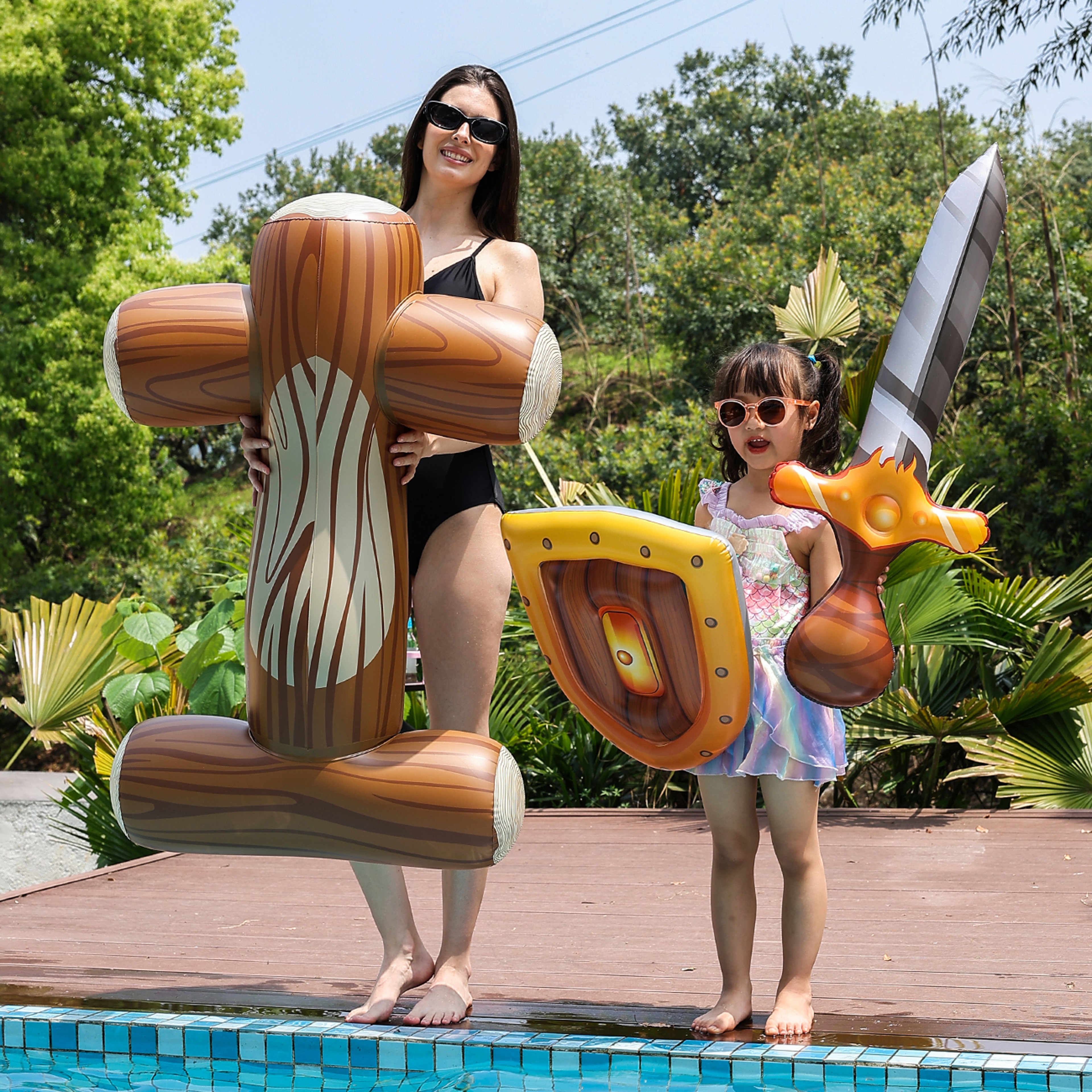 Summer Pool Lounger Float Large Inflatable Pool Float  Floating Pool Bed For Pool  Beach Fun 1