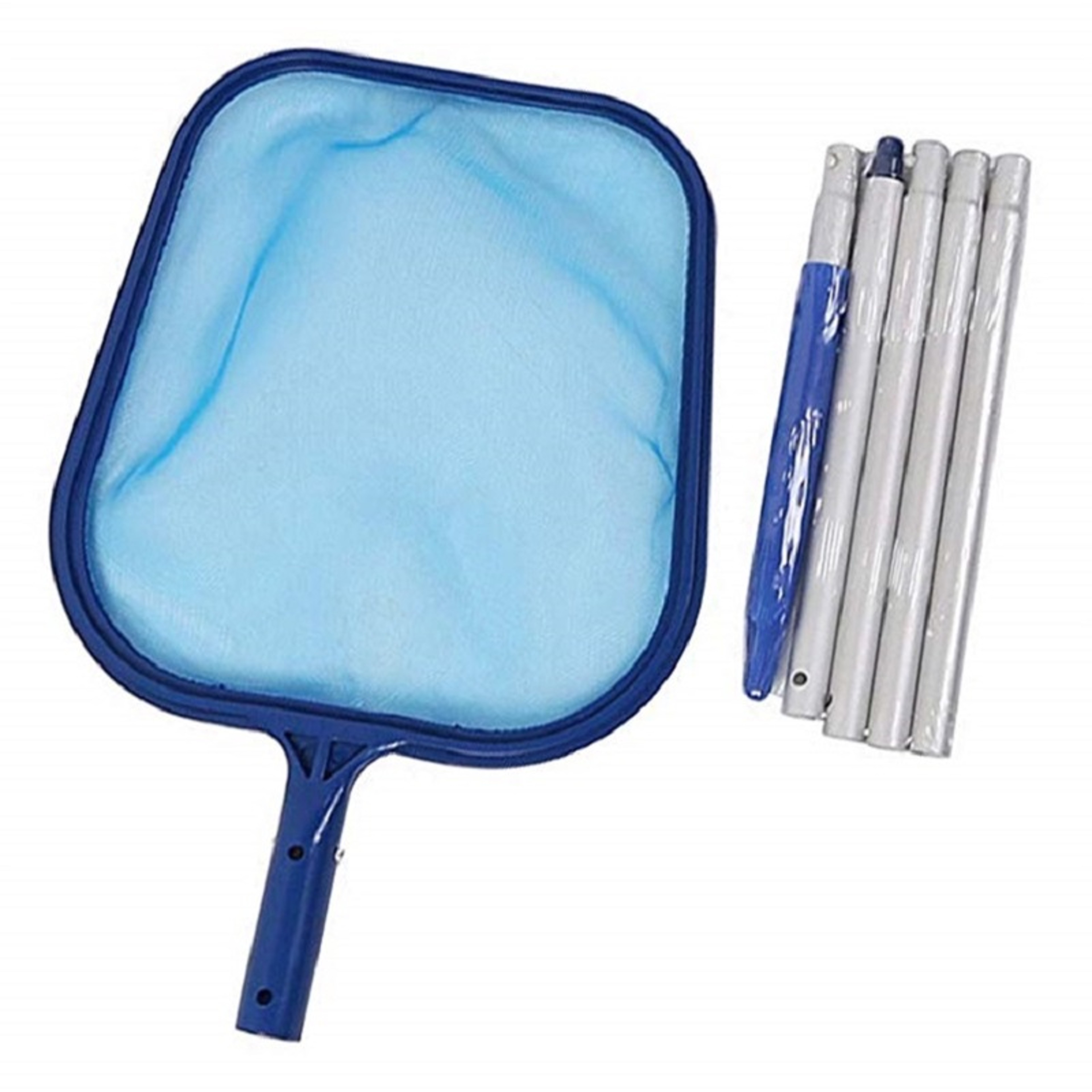 Heavy Duty Pool Leaf Skimmer With Section Aluminum Pole  Fine Mesh Pool Cleaning Net 1