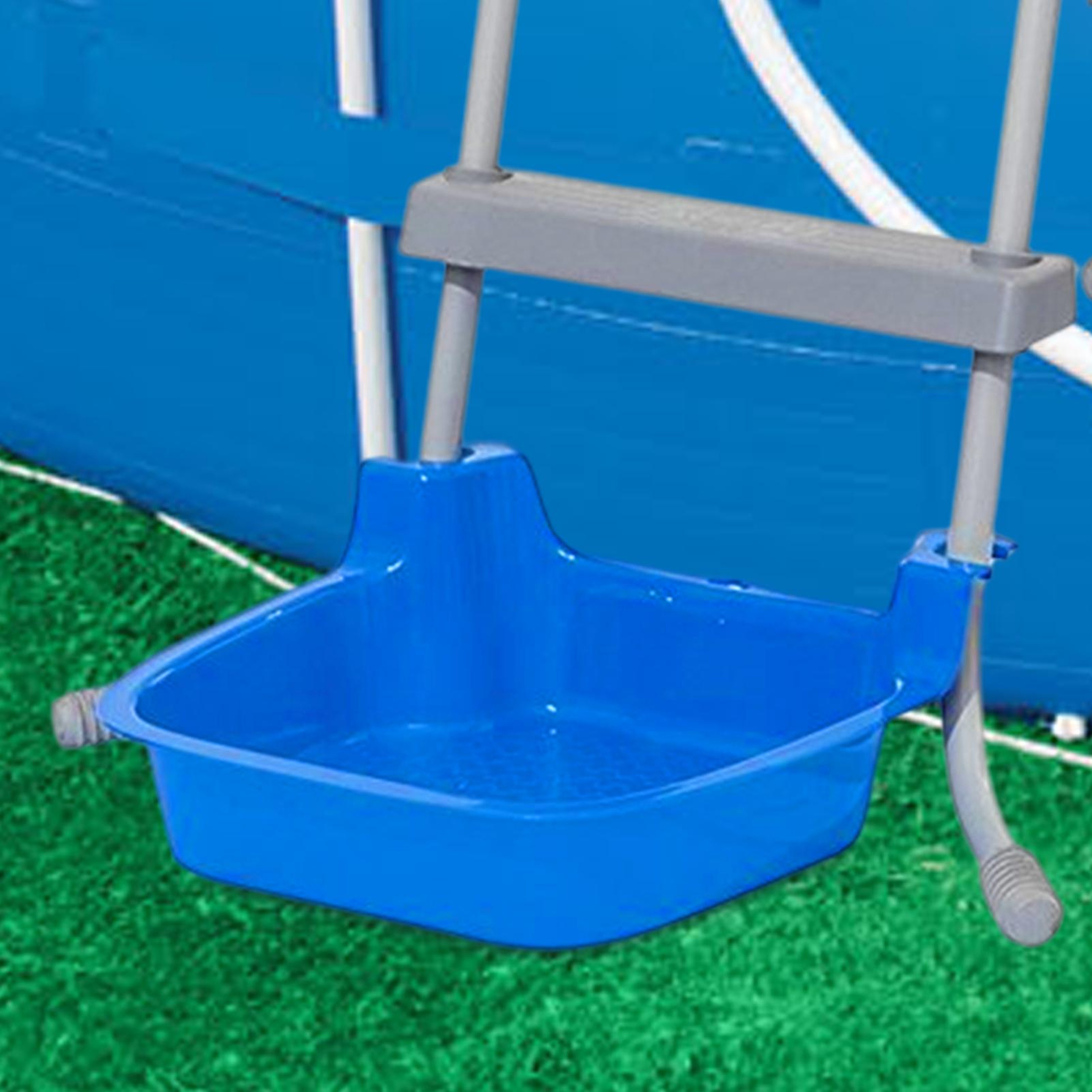 WeatherShield Pool Foot Bath Non Slip Foot Rinse Basin For Pools Spa  Beach 0