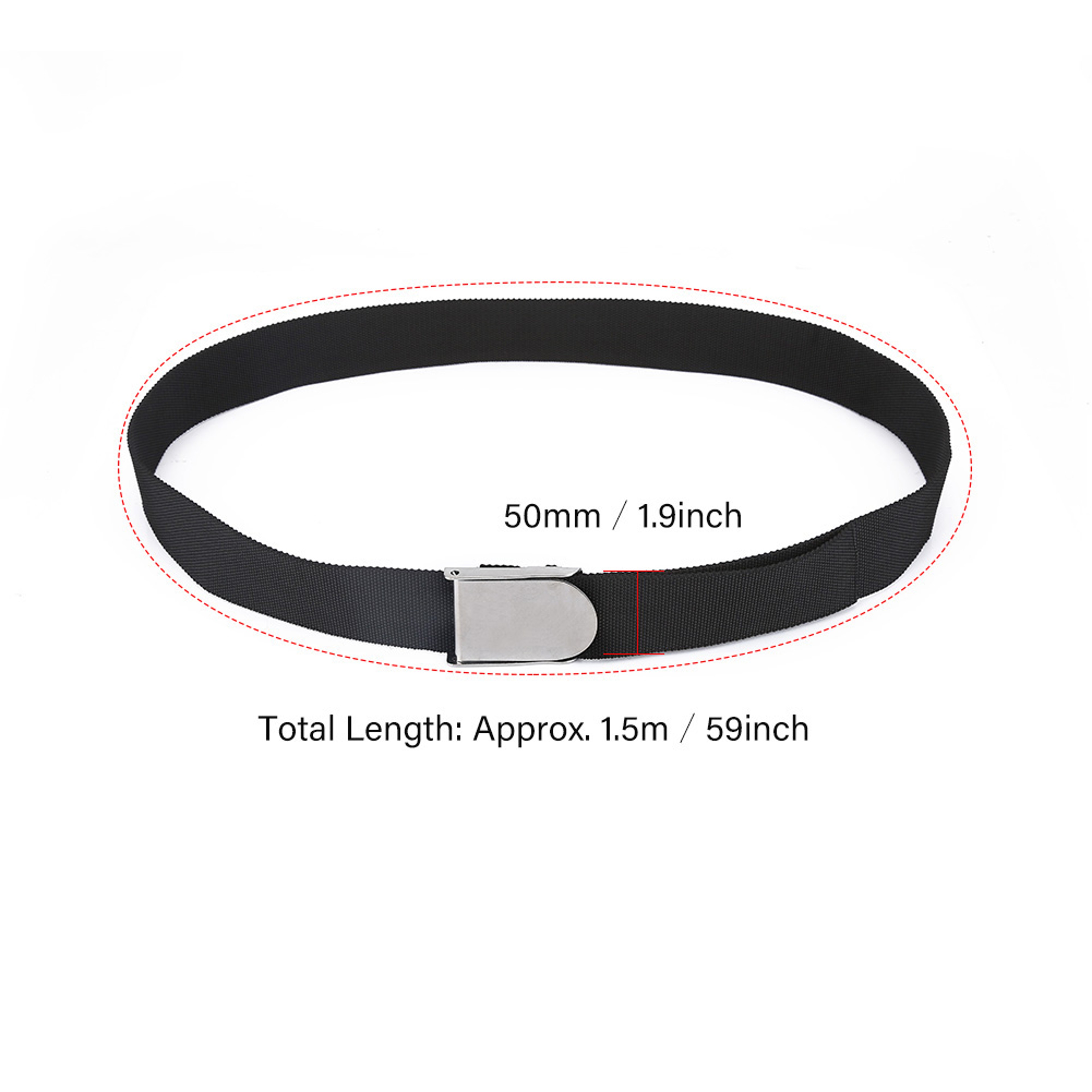 Heavy Duty Scuba Diving Weight Belt Webbing Strap with Buckle for Backplate Harness & Spearfishing – view 5