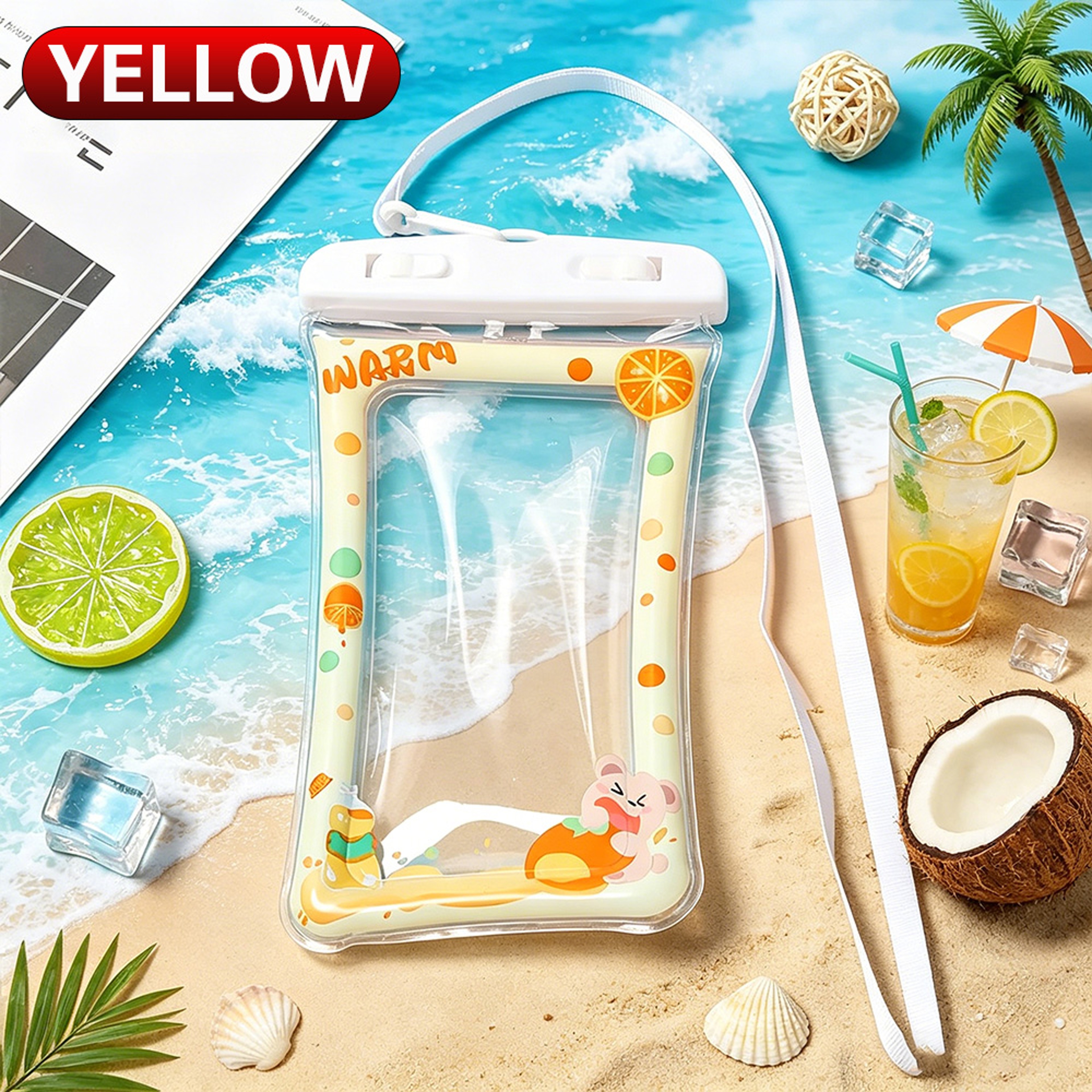 Floating Waterproof Phone Pouch With Touch Screen Dry Bag  Lanyard For Beach Swimming  Snorkeling 5