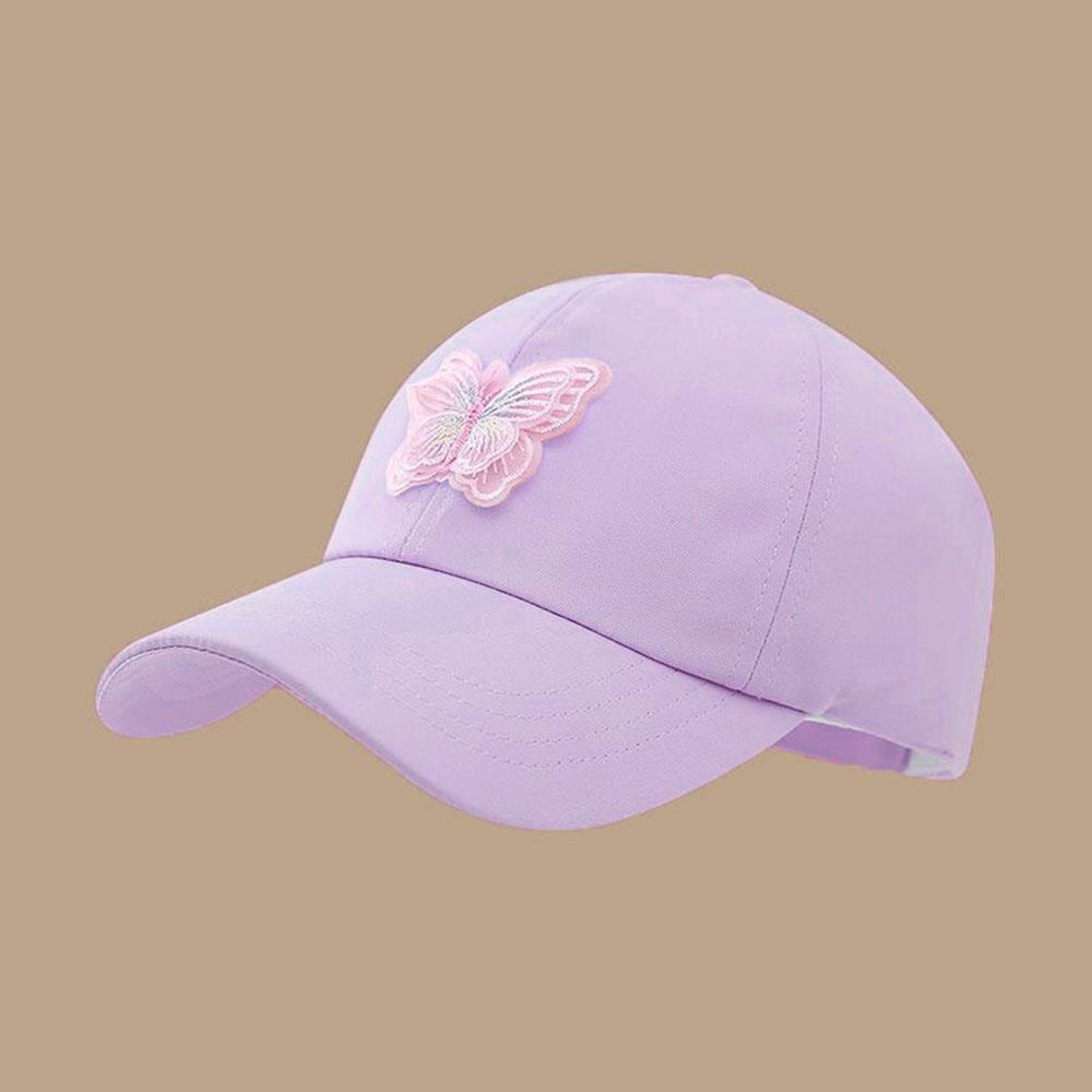 Butterfly Kids Baseball Cap With Ponytail Opening Breathable UV Protection Cap For Outdoor Summer P 4
