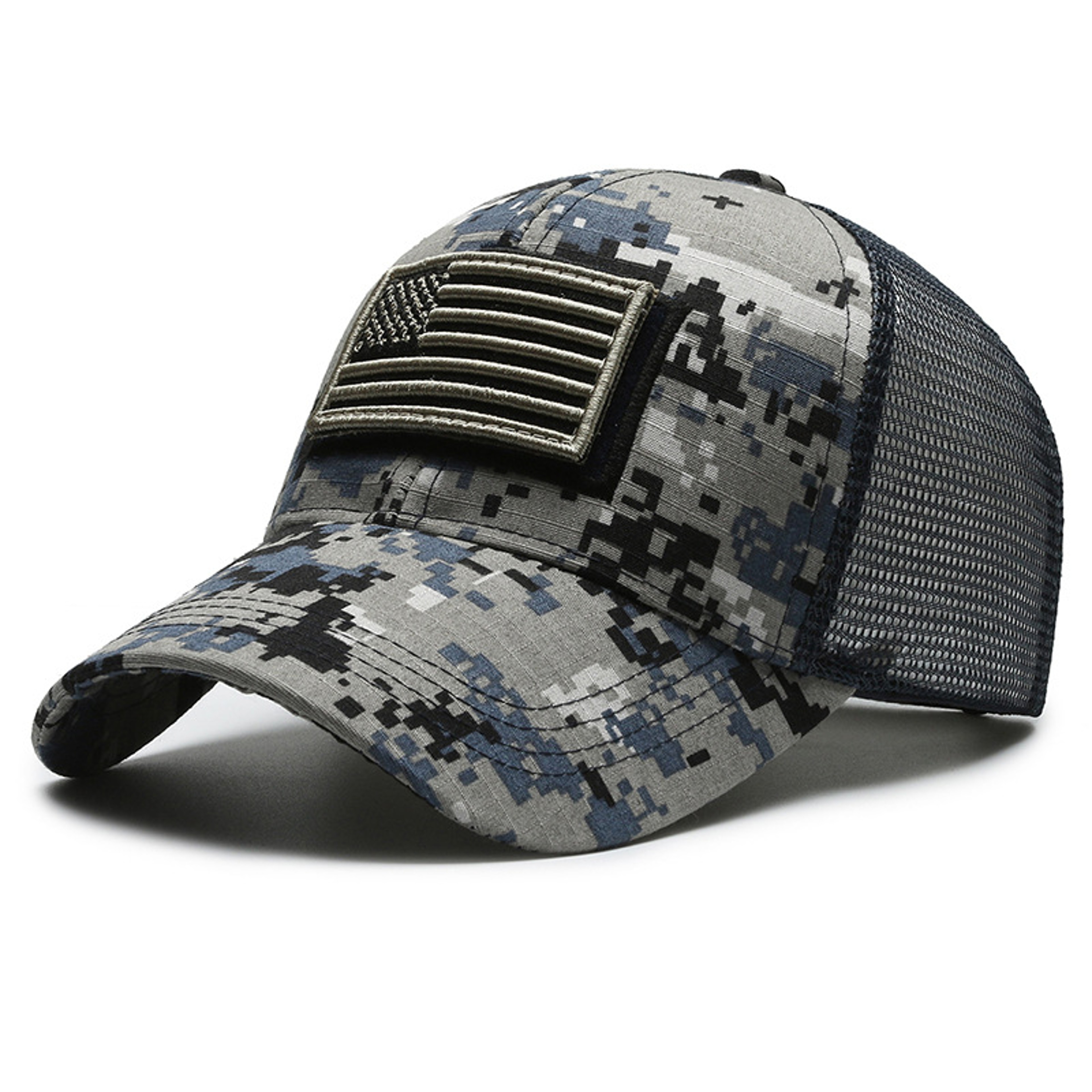 American Flag Baseball Cap Breathable Mesh Trucker Snapback For Everyday Patriotic Style 0