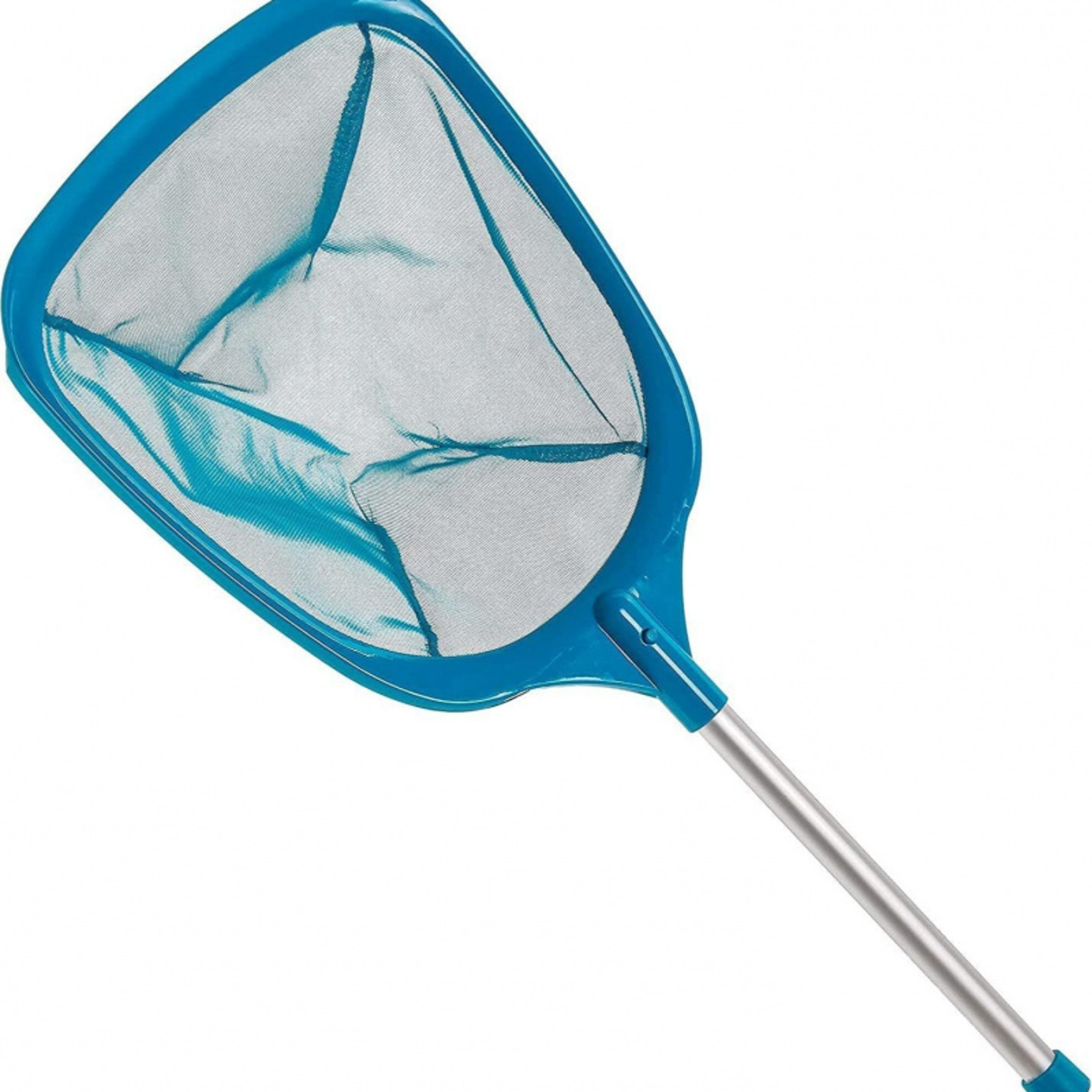 Heavy Duty Pool Leaf Skimmer With Metal Pole Fine Mesh Pool Skimmer Net For Pools Spas  Hot Tubs 0
