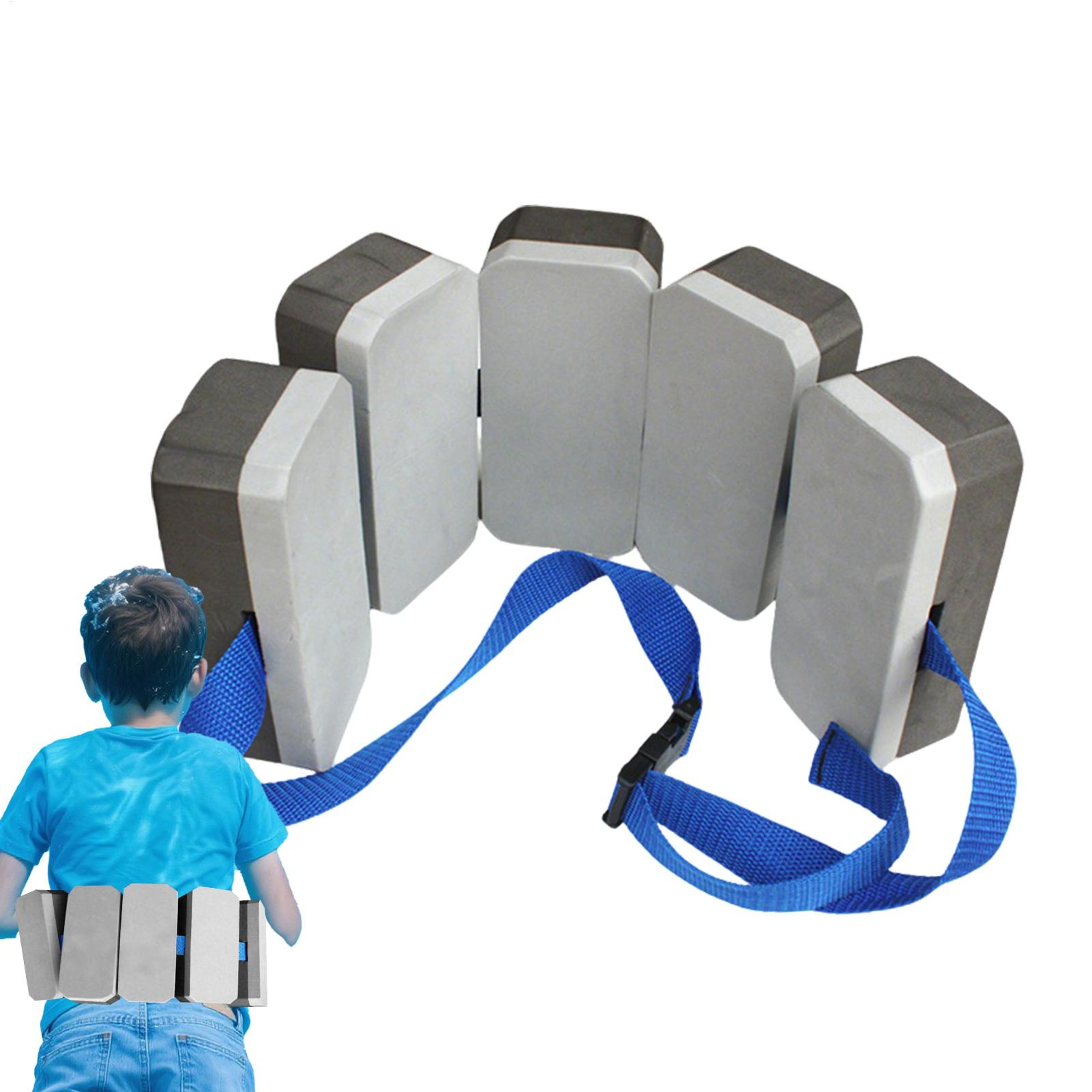Kids Swim Belt Adjustable Swim Training Float EVA Back Float for Safe Swimming Lessons – view 1